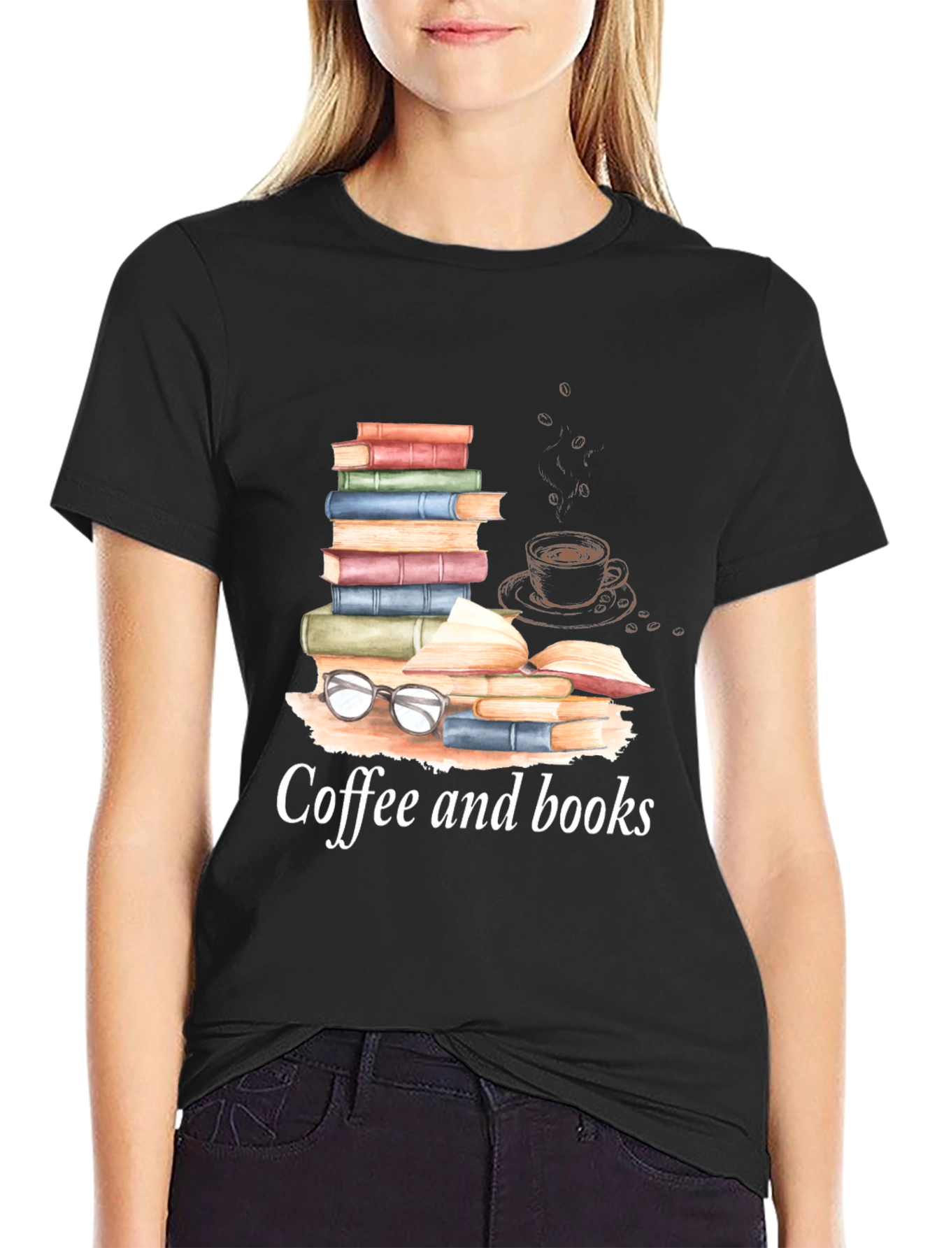 Coffee and Books T-Shirt - Readers Apparel