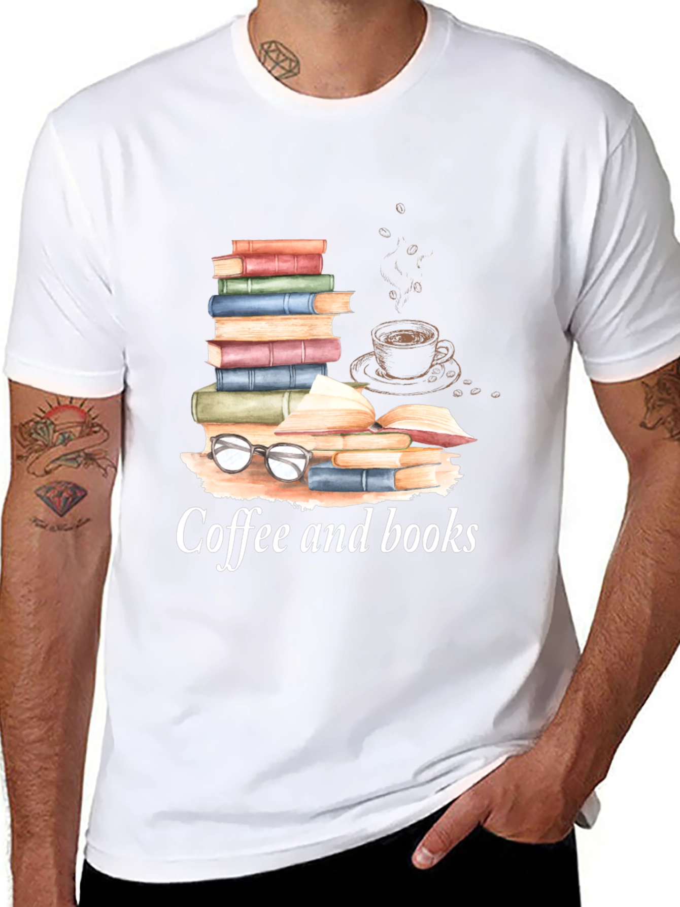 Coffee and Books T-Shirt - Readers Apparel