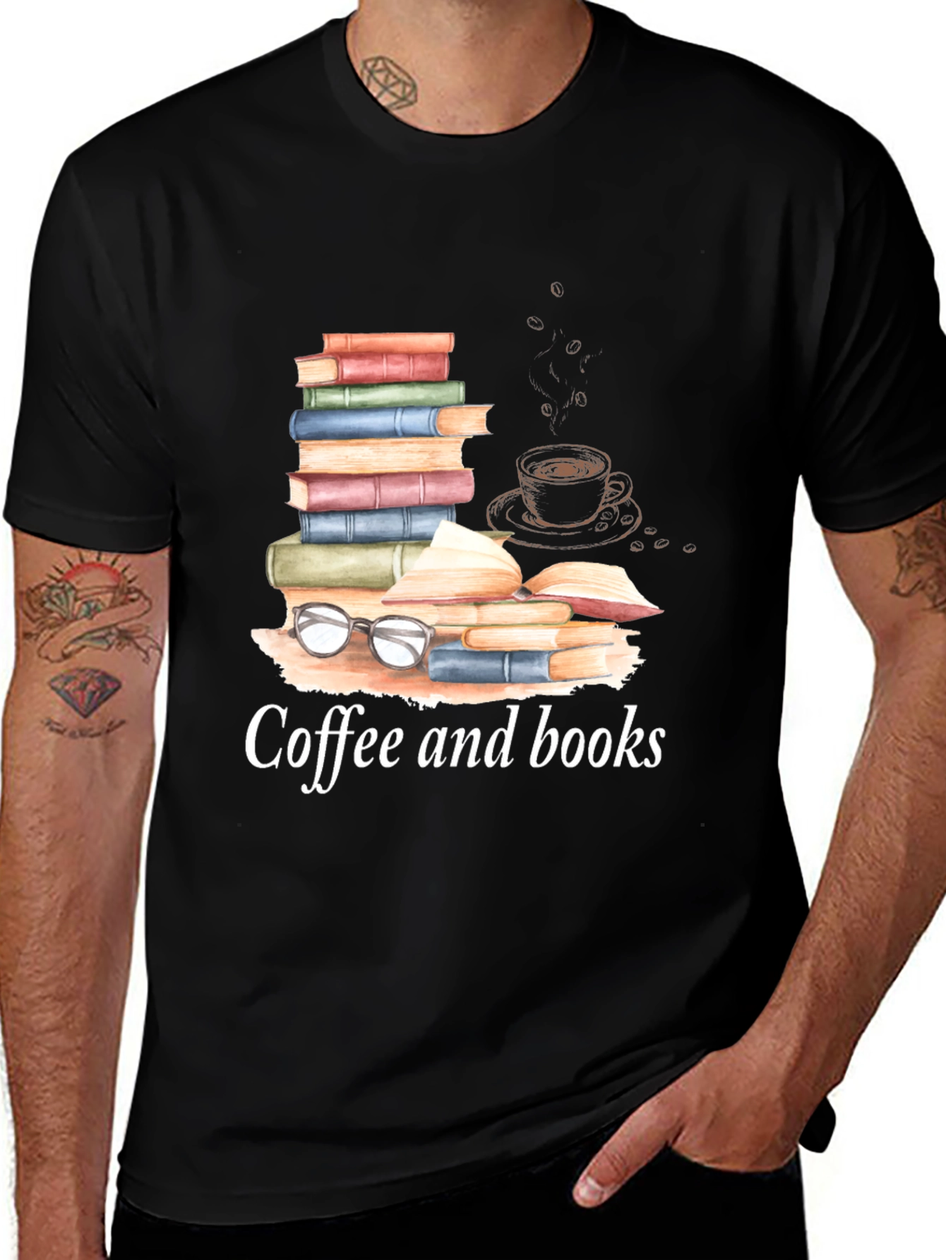 Coffee and Books T-Shirt - Readers Apparel