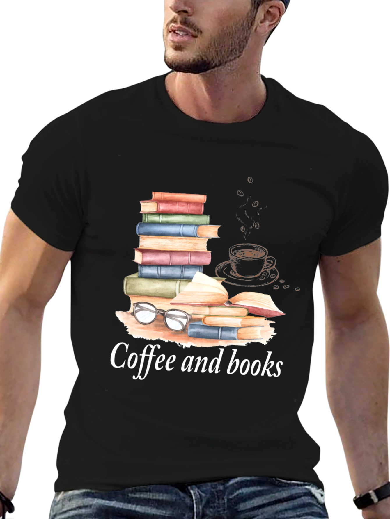 Coffee and Books T-Shirt - Readers Apparel