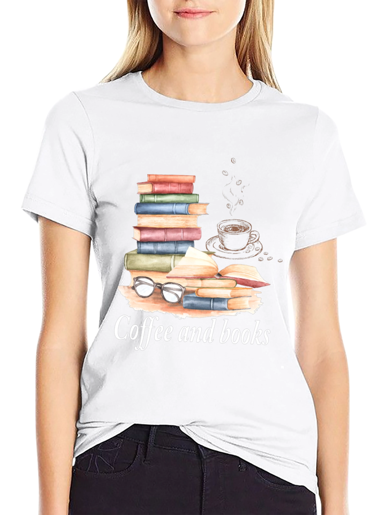 Coffee and Books T-Shirt - Readers Apparel