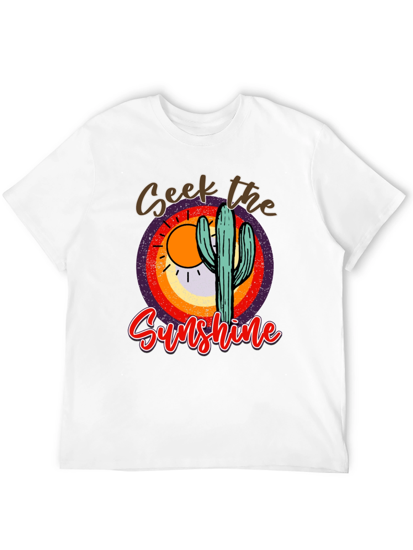 Seek the Sunshine Cactus Graphic Tee