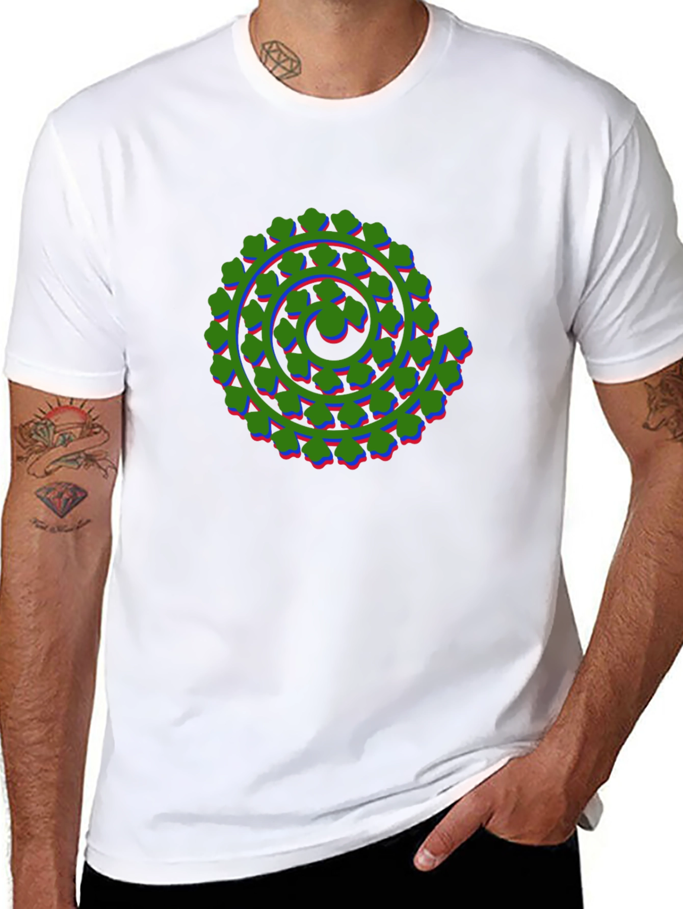 Abstract Spiral Graphic Tee - Bold & Unique Design