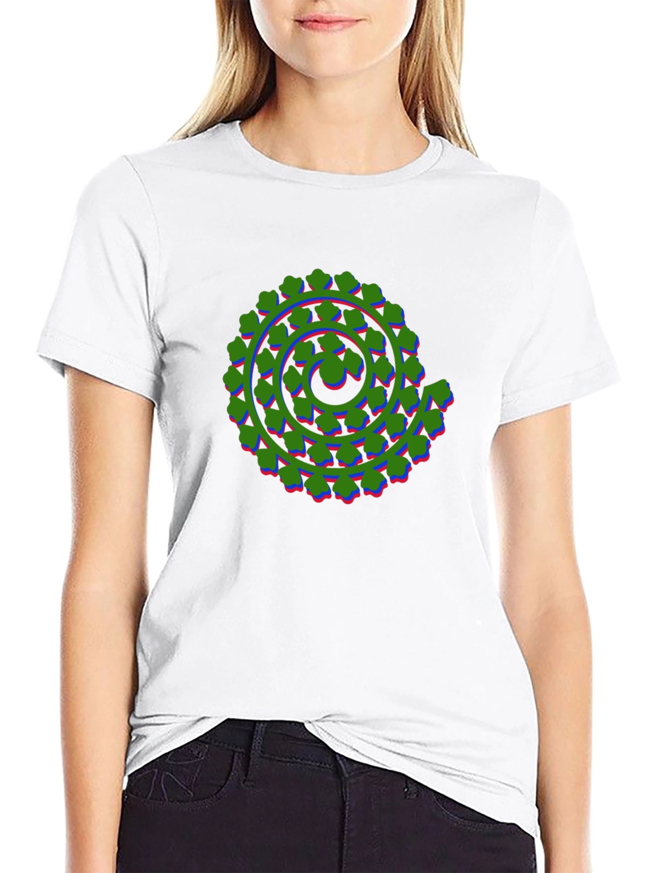 Abstract Spiral Graphic Tee - Bold & Unique Design