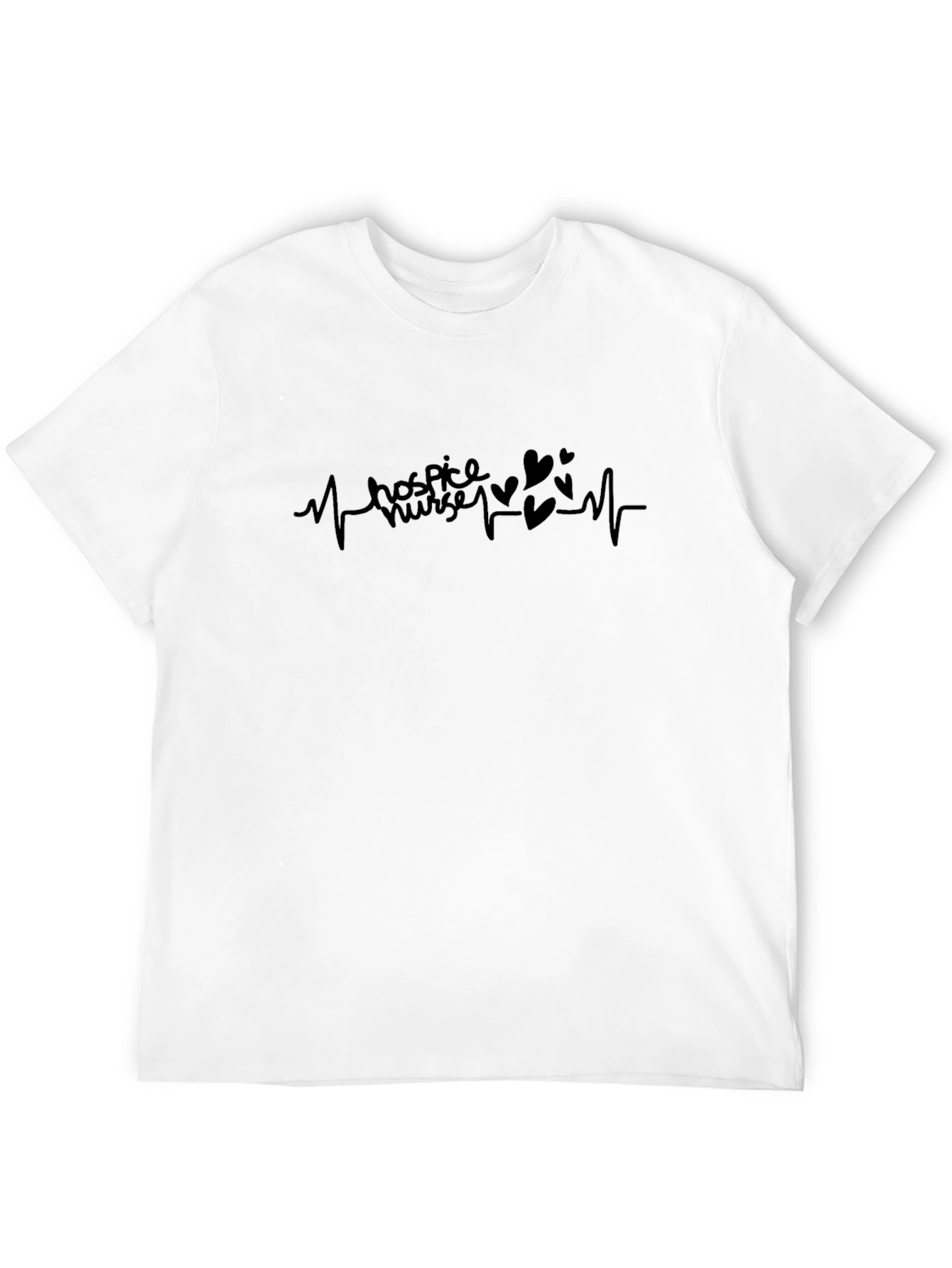 Hospice Nurse Heartbeat Graphic Tee