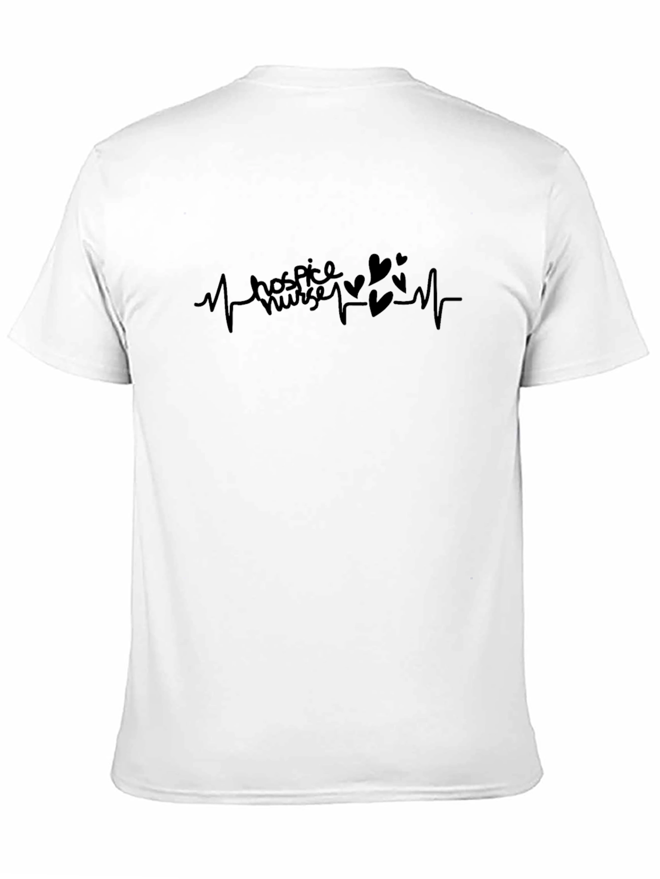 Hospice Nurse Heartbeat Graphic Tee