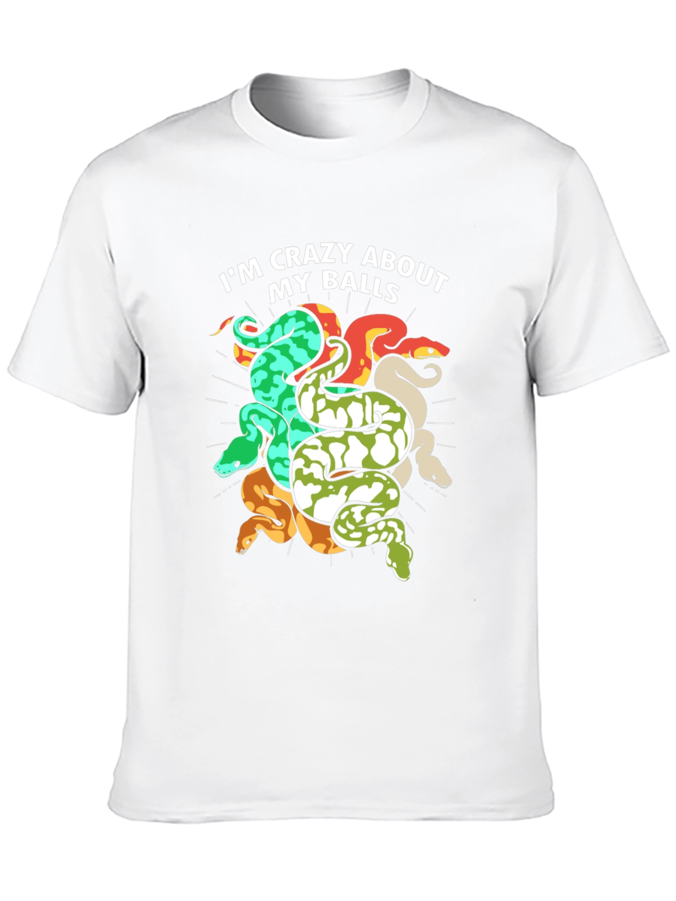 Crazy About My Balls Snake T-Shirt