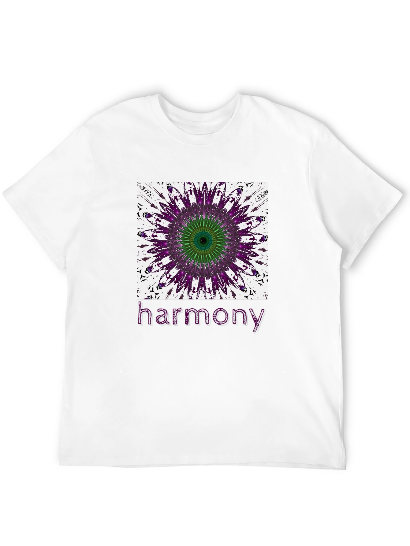 Harmony Mandala Graphic Tee - Stylish Black T-Shirt