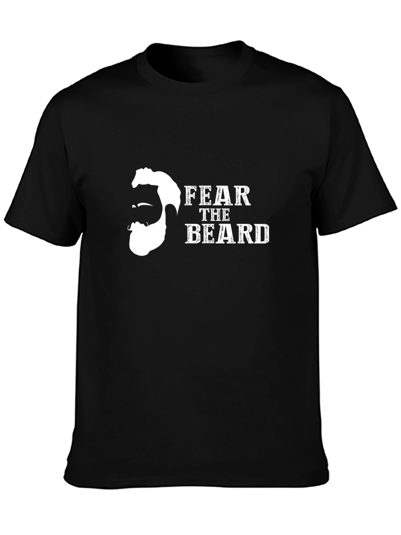 Fear The Beard Black Graphic Tee