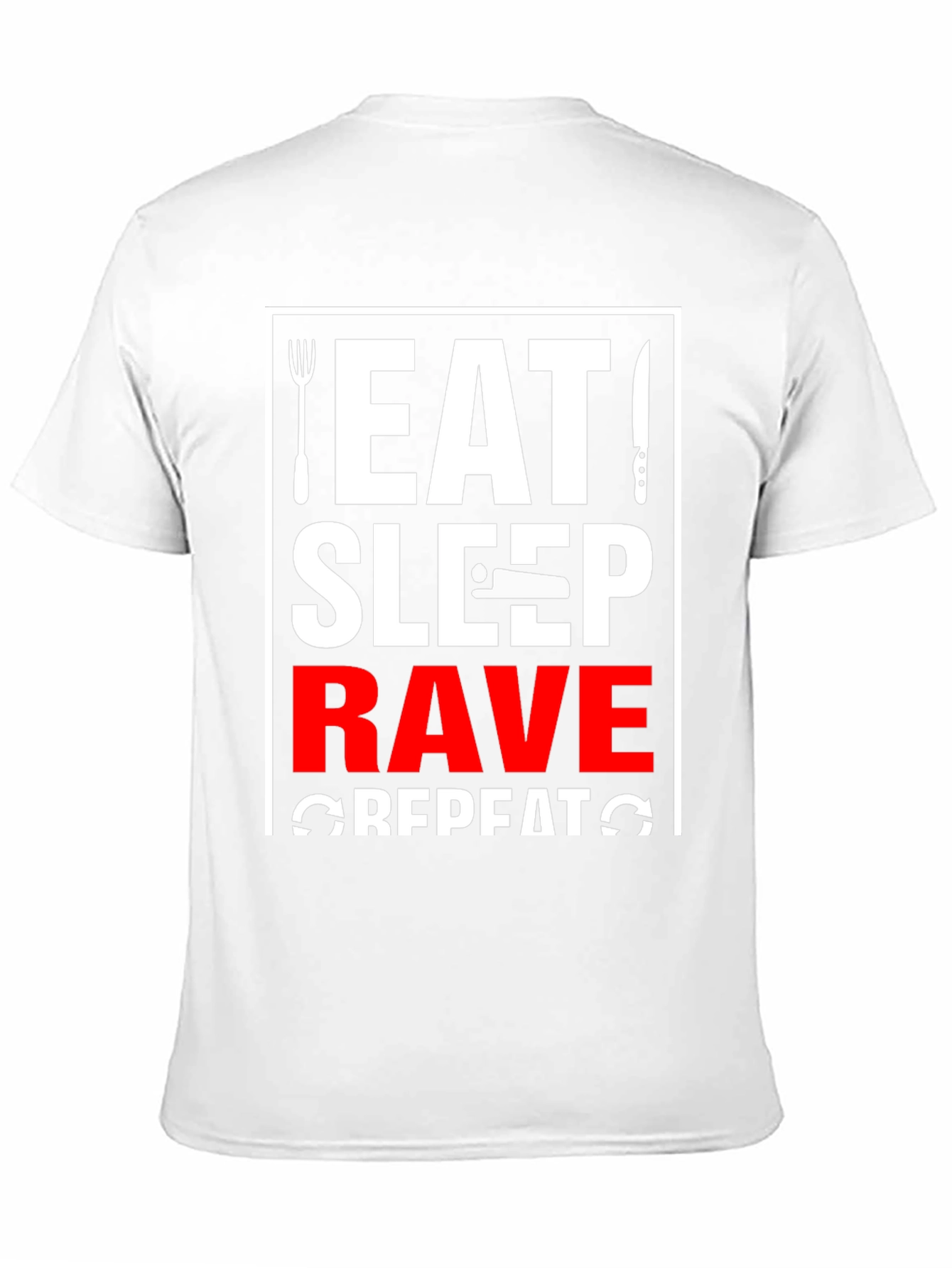 Eat Sleep Rave Repeat Graphic Tee