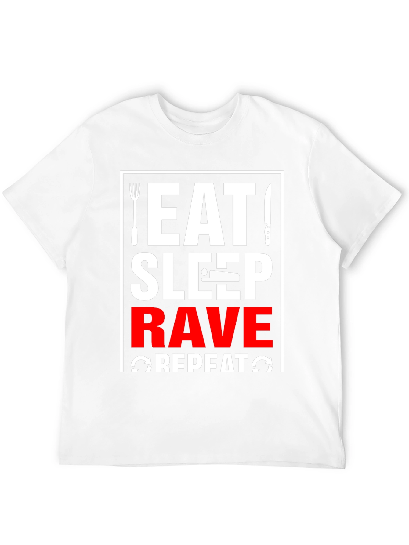 Eat Sleep Rave Repeat Graphic Tee