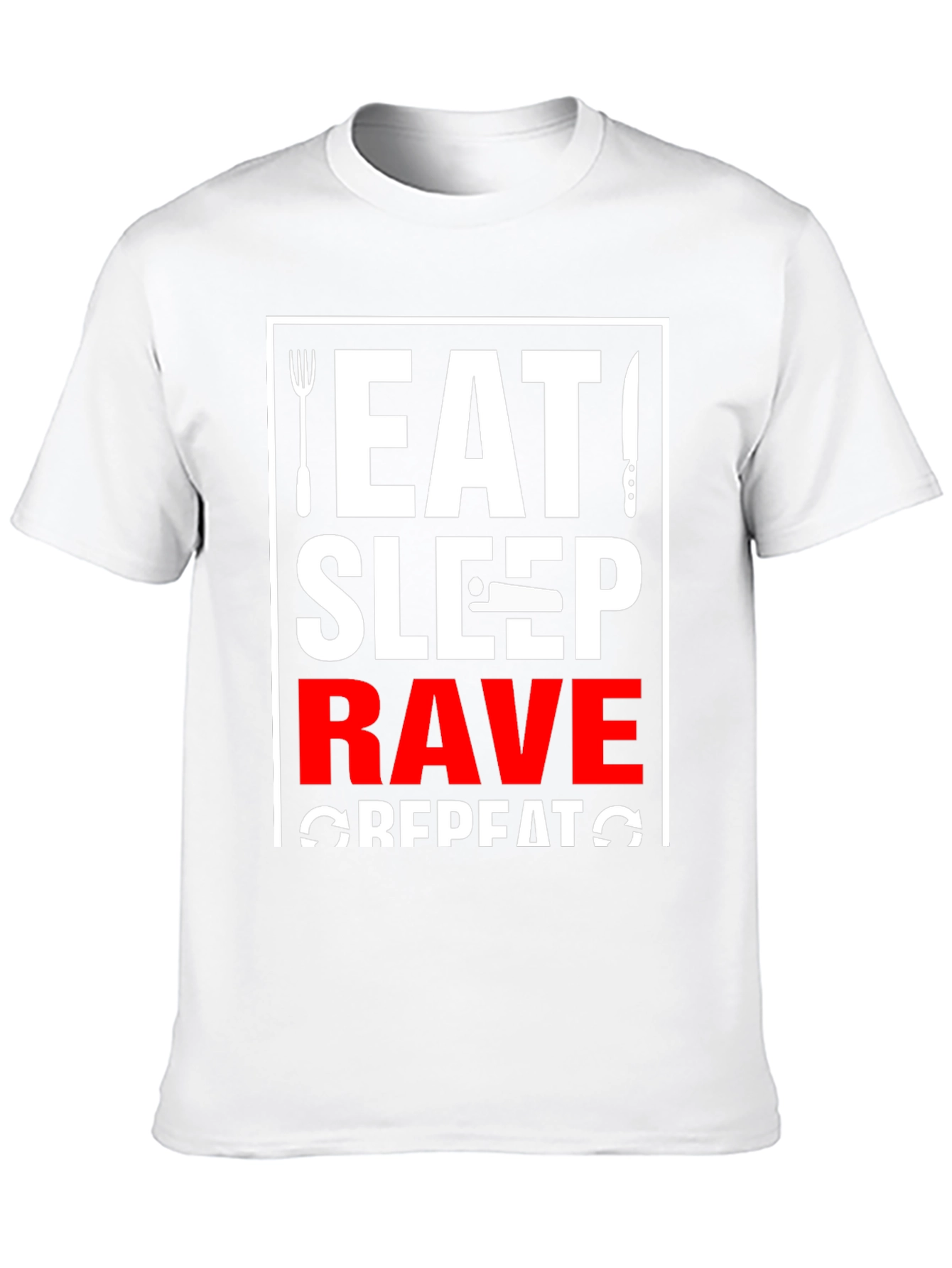 Eat Sleep Rave Repeat Graphic Tee