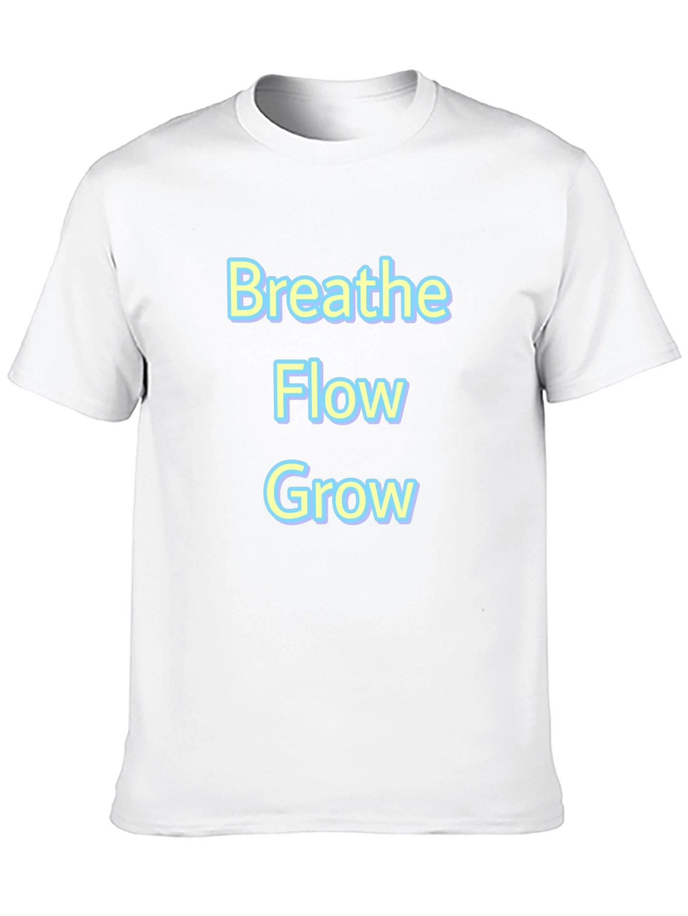 Breathe Flow Grow Graphic Tee - Black T-Shirt