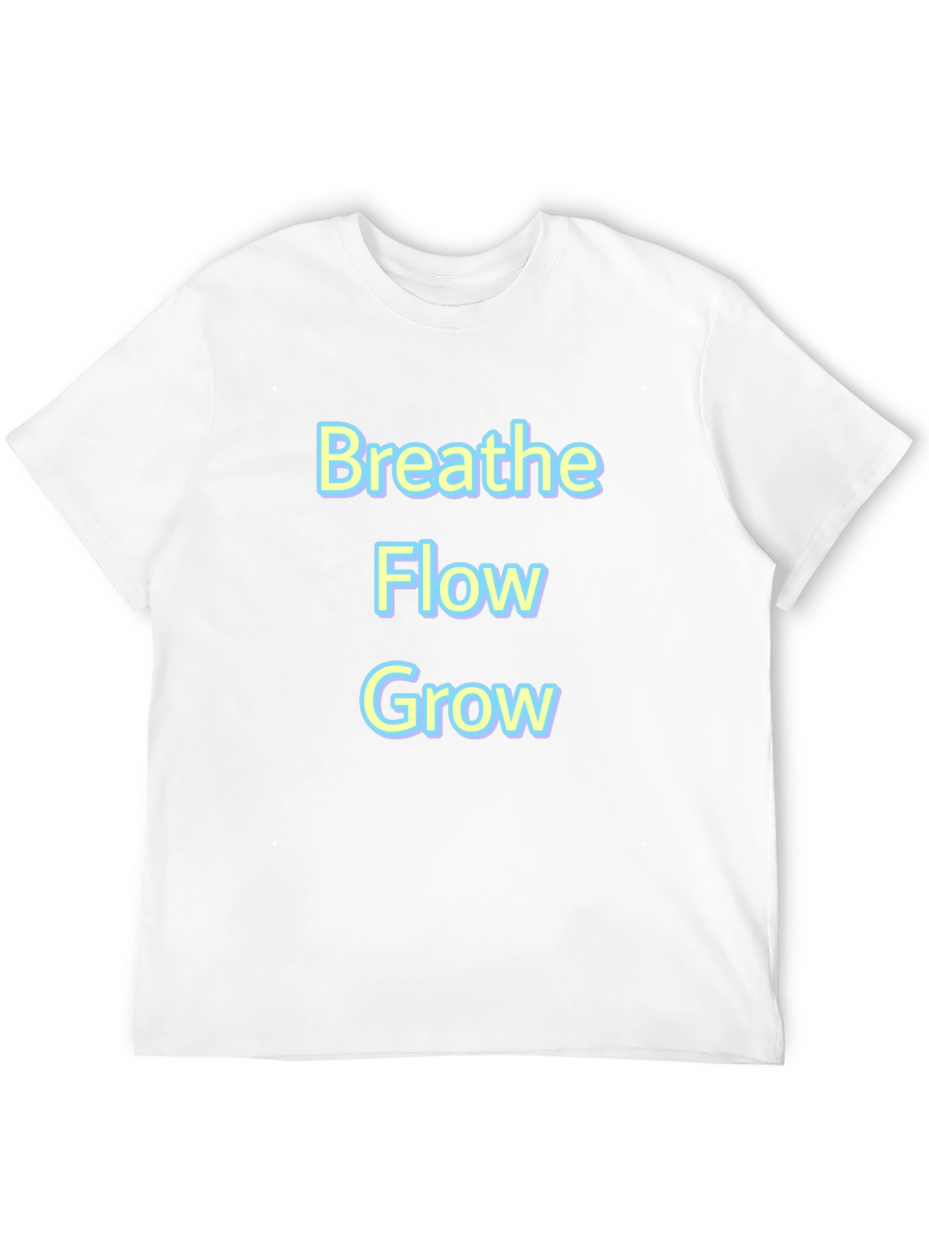 Breathe Flow Grow Graphic Tee - Black T-Shirt
