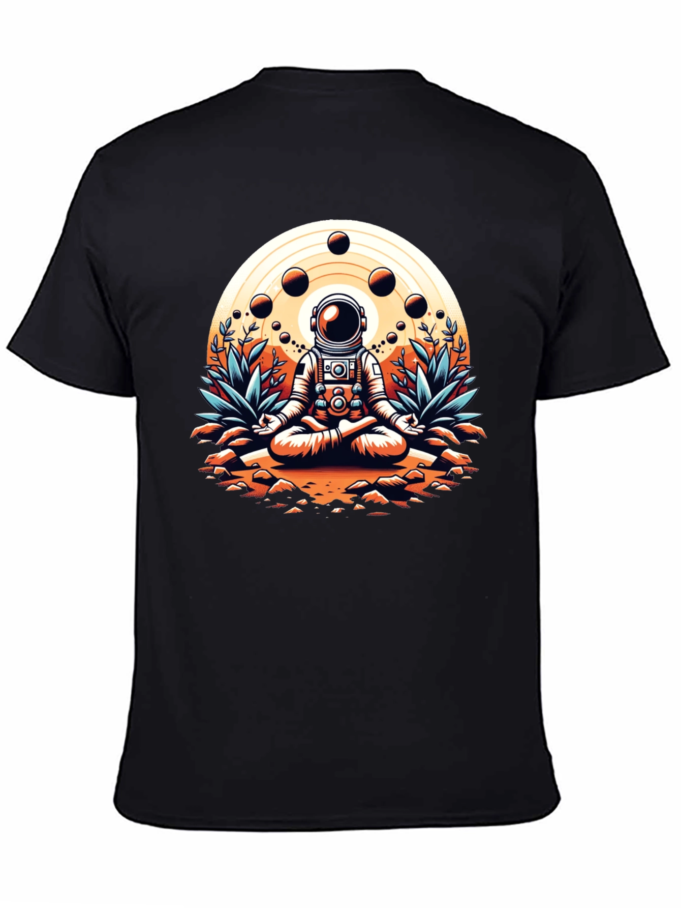 Astronaut Meditating Graphic T-Shirt