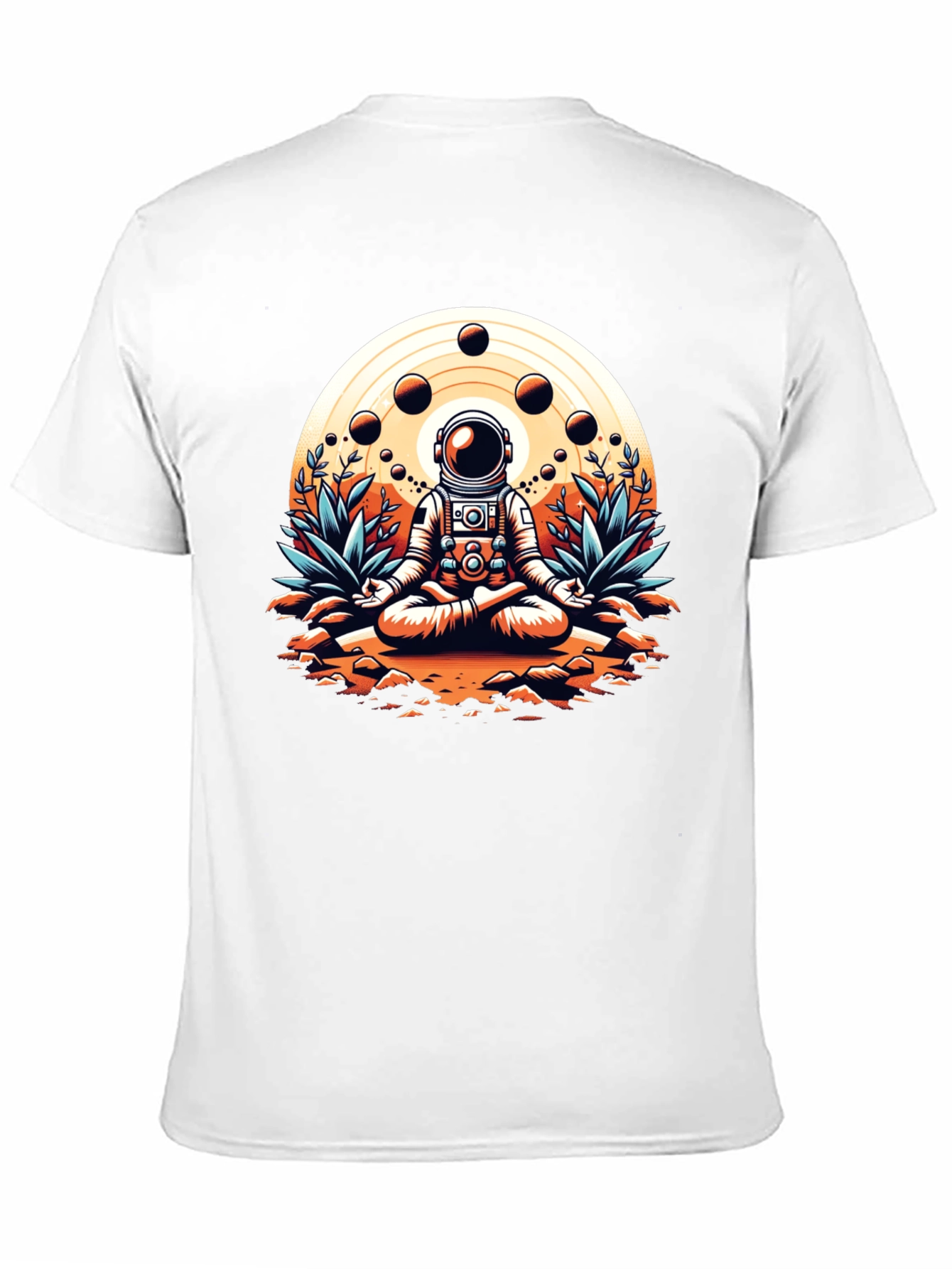 Astronaut Meditating Graphic T-Shirt