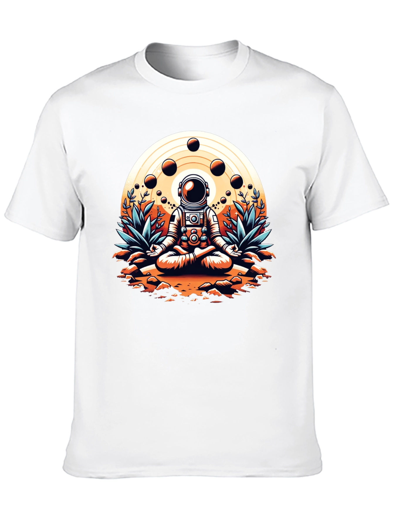 Astronaut Meditating Graphic T-Shirt