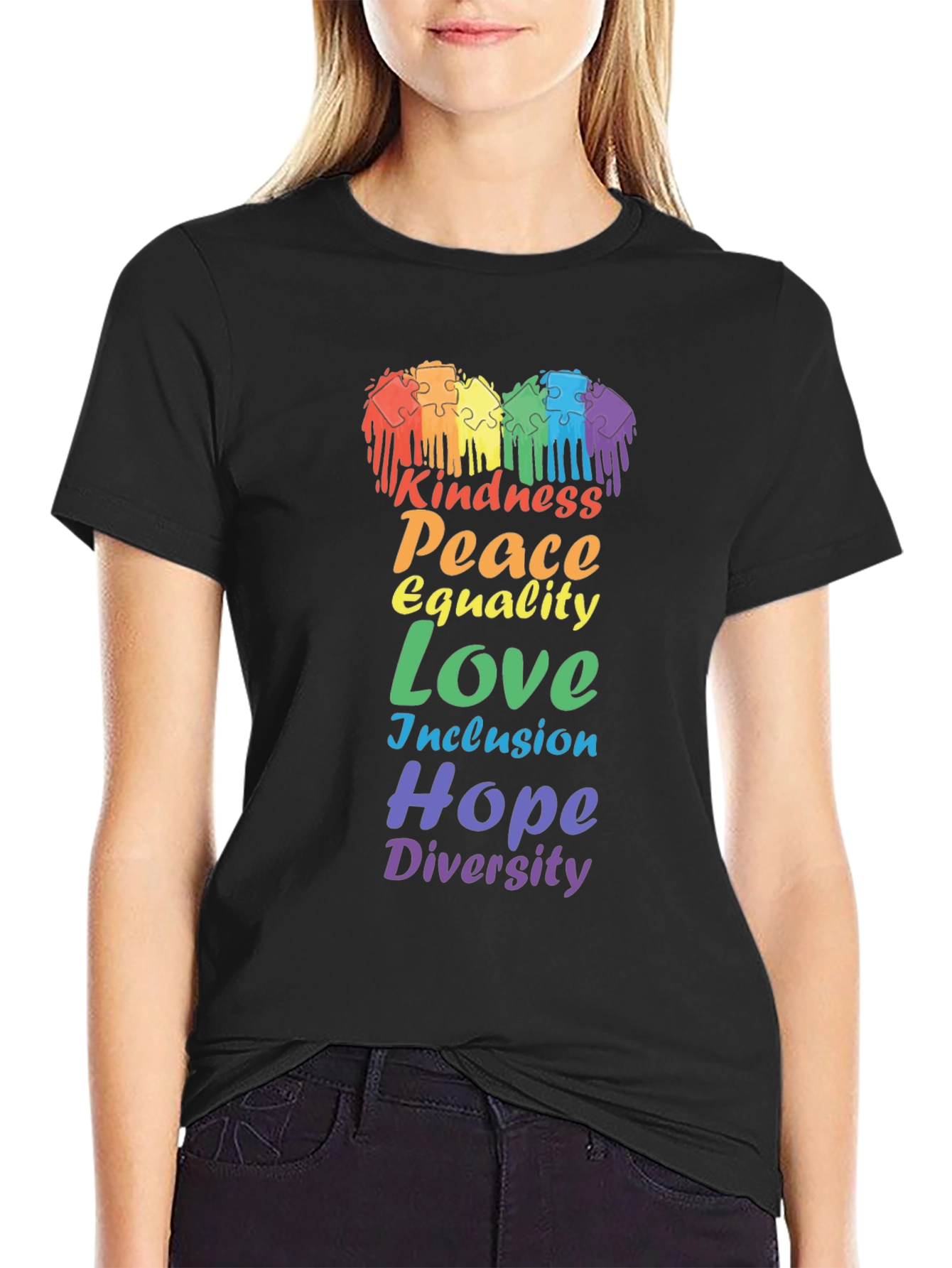 Kindness Peace Equality Love Diversity Pride T-Shirt
