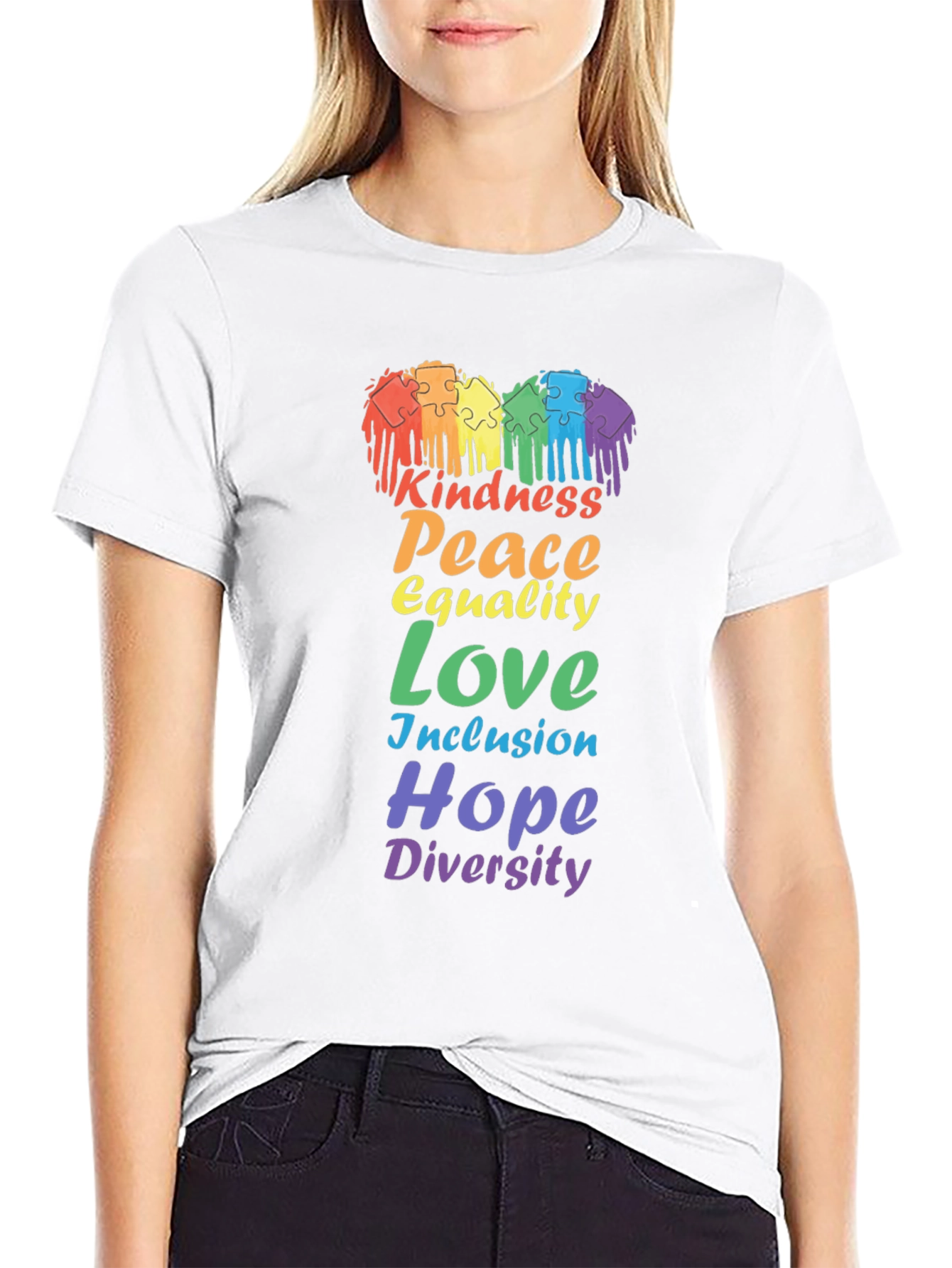 Kindness Peace Equality Love Diversity Pride T-Shirt