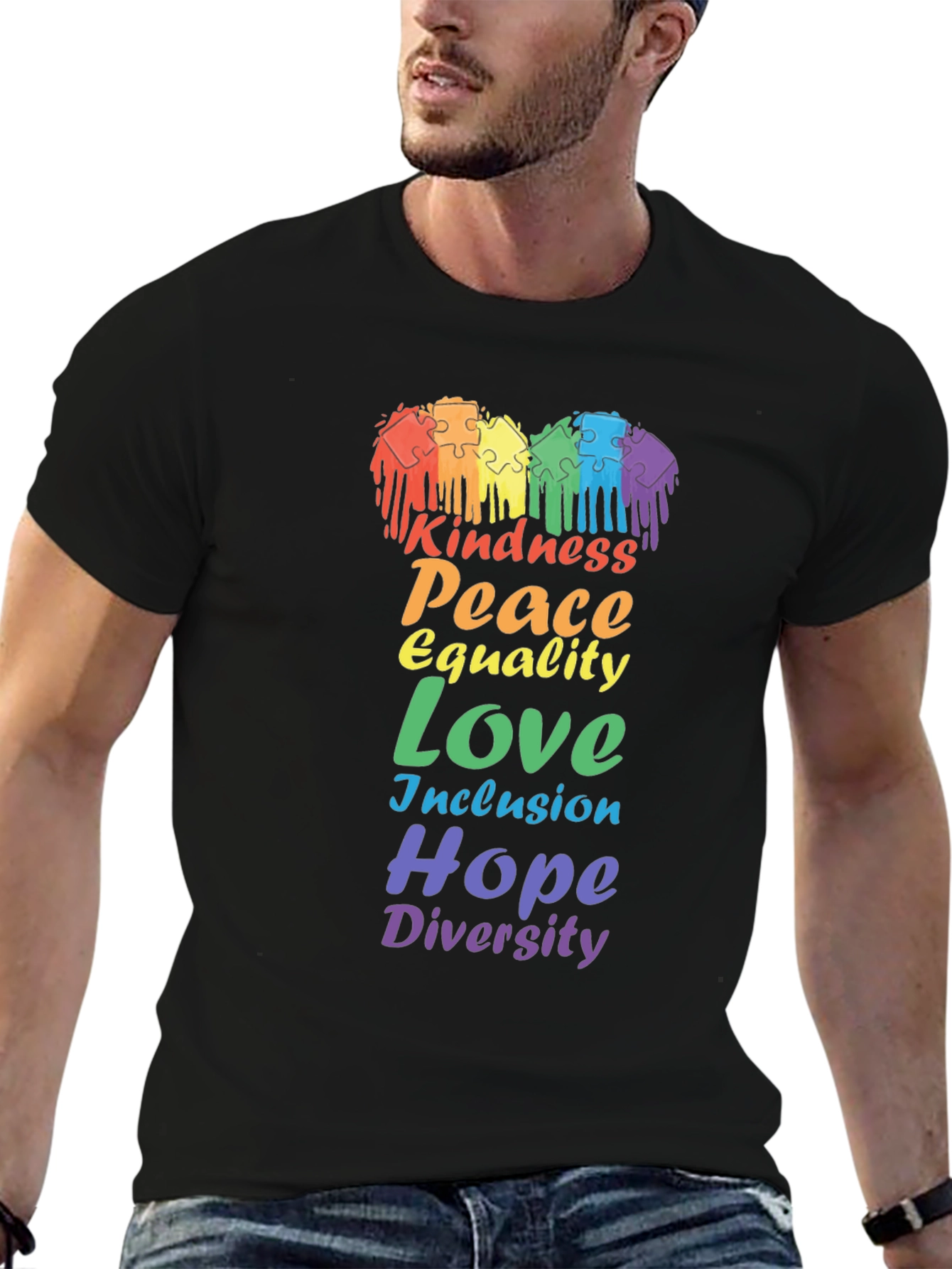 Kindness Peace Equality Love Diversity Pride T-Shirt