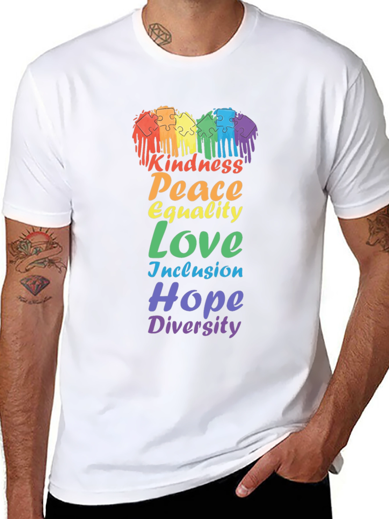 Kindness Peace Equality Love Diversity Pride T-Shirt