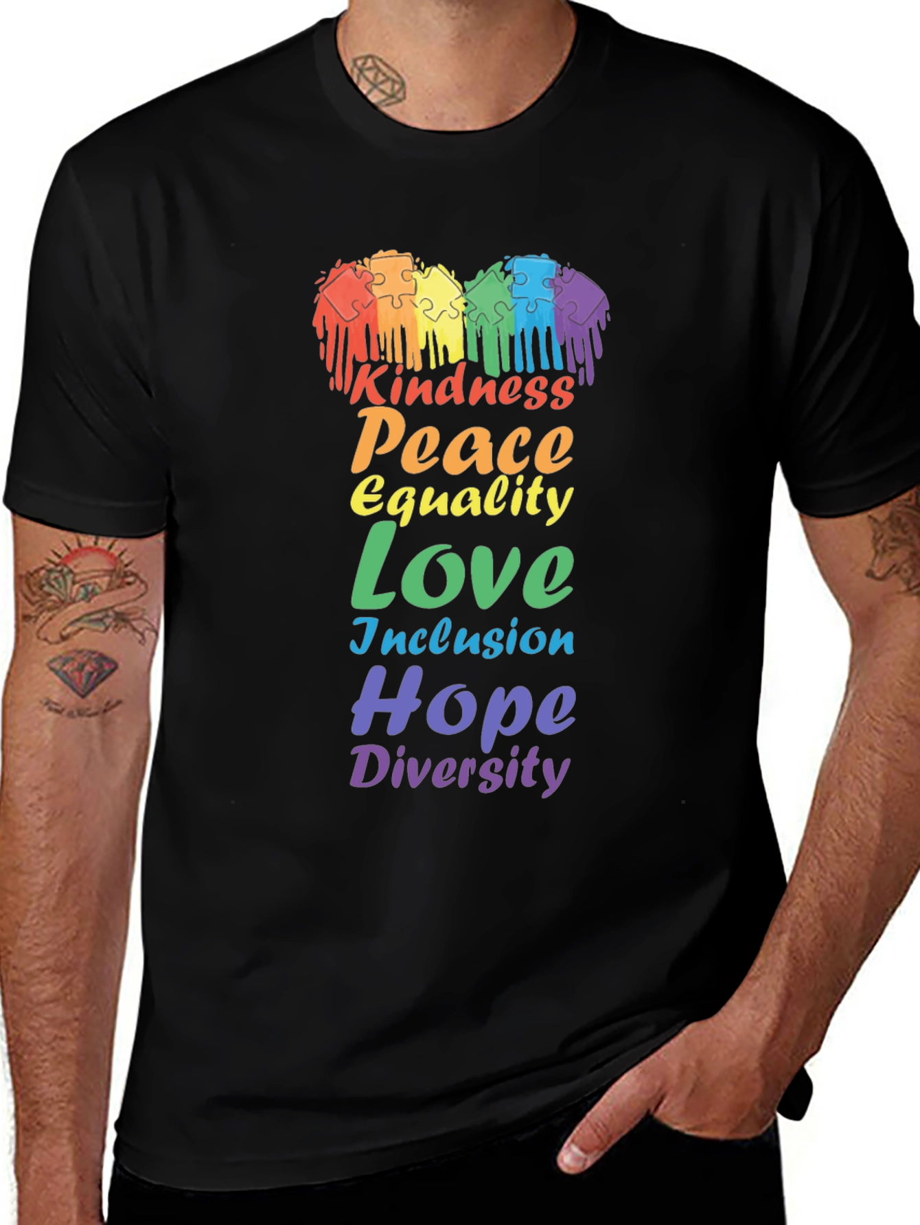 Kindness Peace Equality Love Diversity Pride T-Shirt