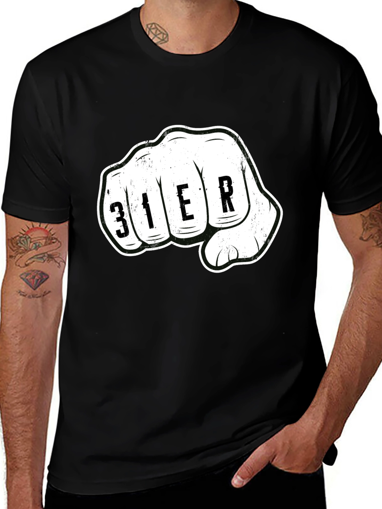 Fist Graphic Black T-Shirt