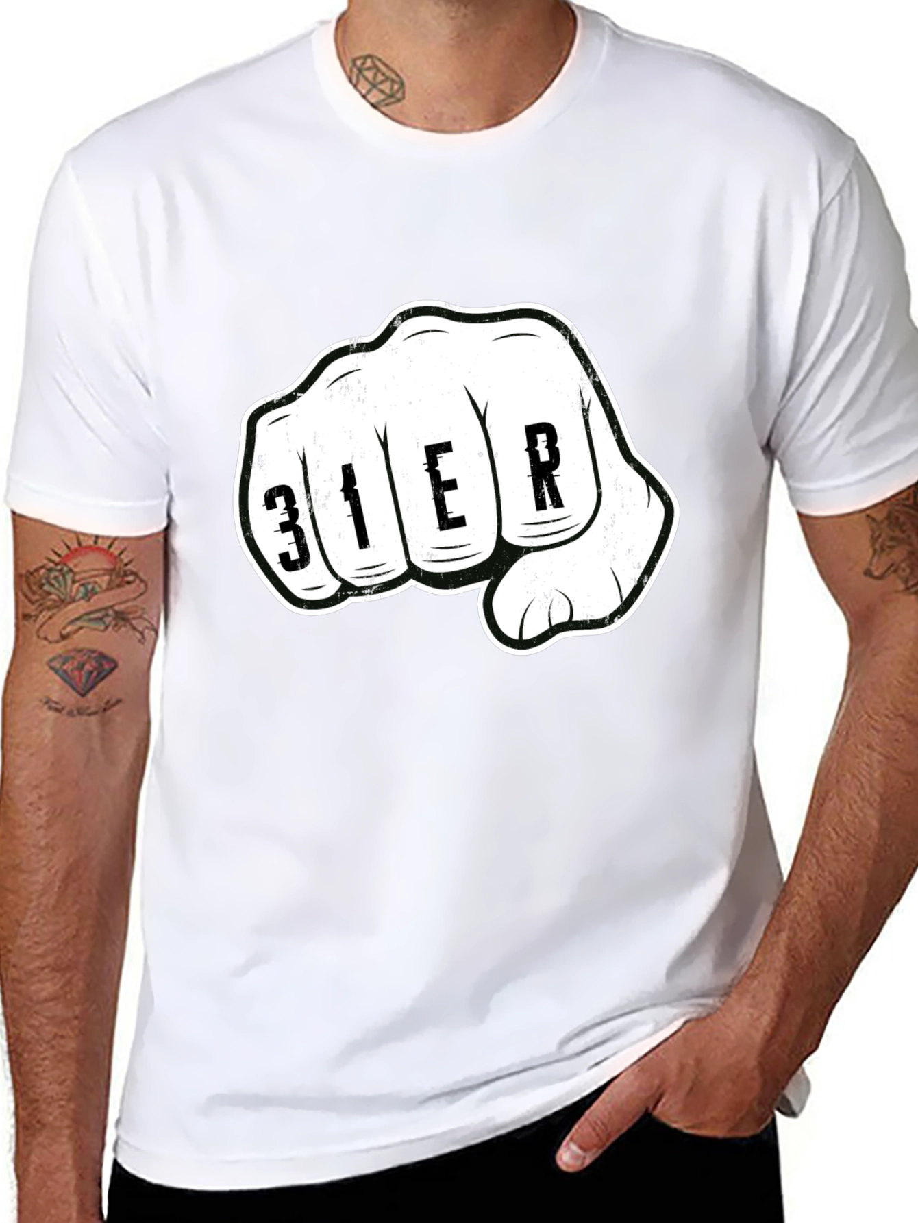 Fist Graphic Black T-Shirt