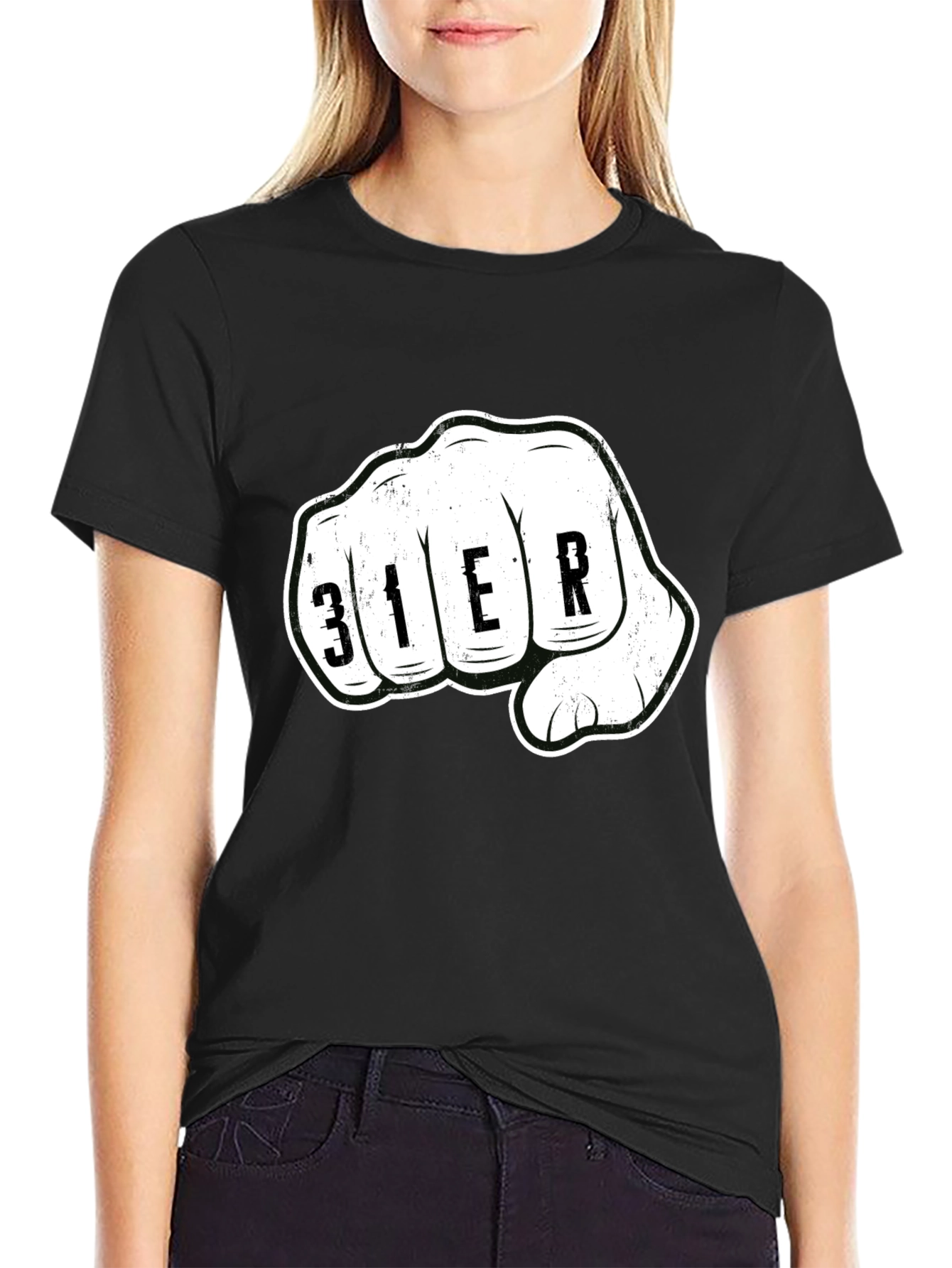 Fist Graphic Black T-Shirt