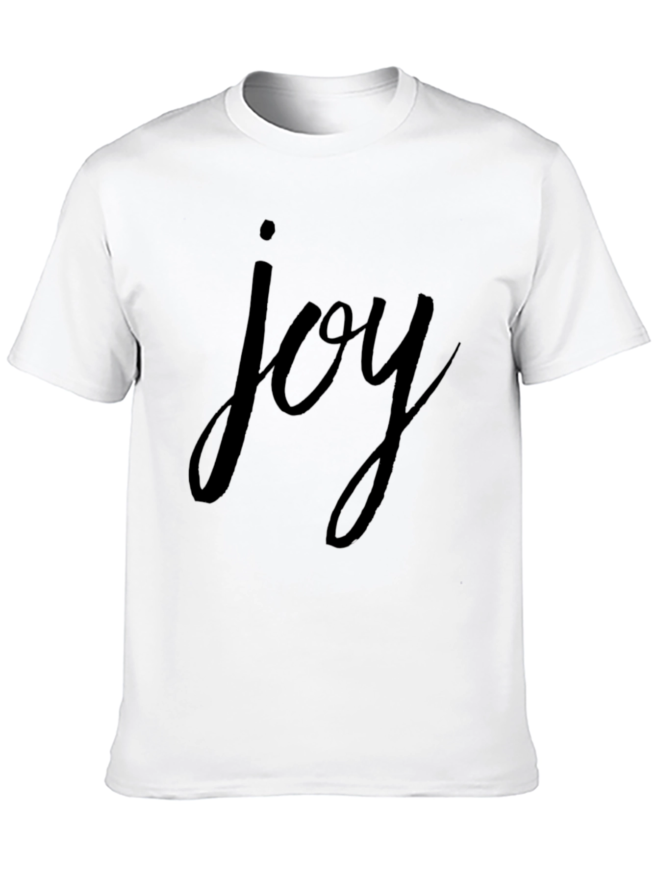 Joy Graphic Tee - Classic Black Cotton T-Shirt