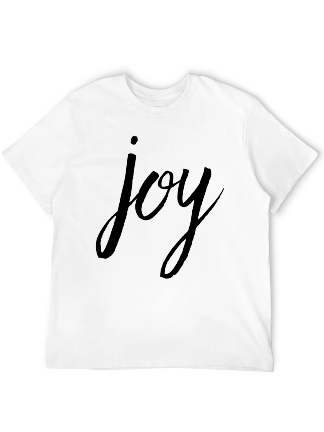 Joy Graphic Tee - Classic Black Cotton T-Shirt