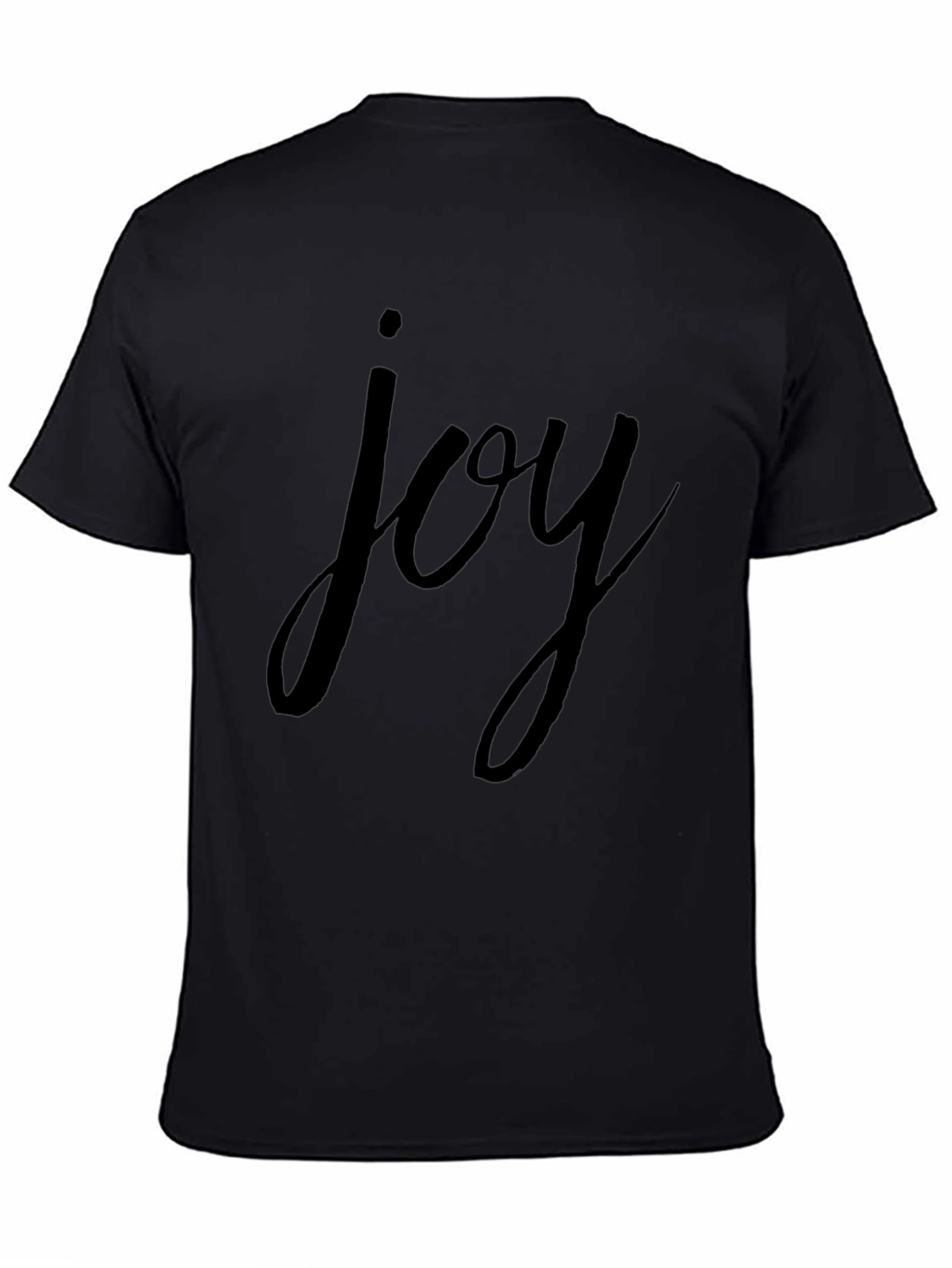 Joy Graphic Tee - Classic Black Cotton T-Shirt