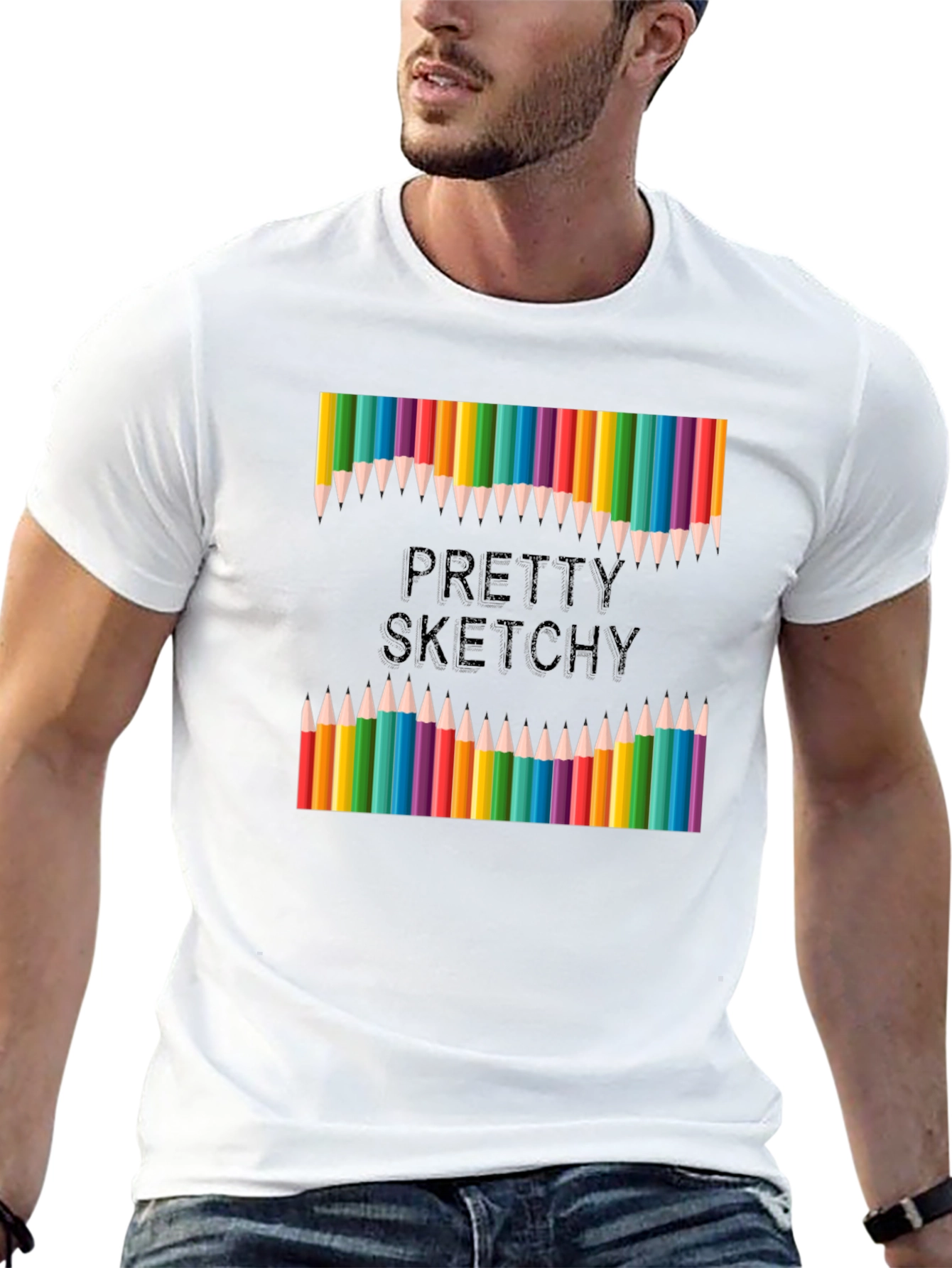 Pretty Sketchy T-Shirt: Artistic Apparel for Creative Minds