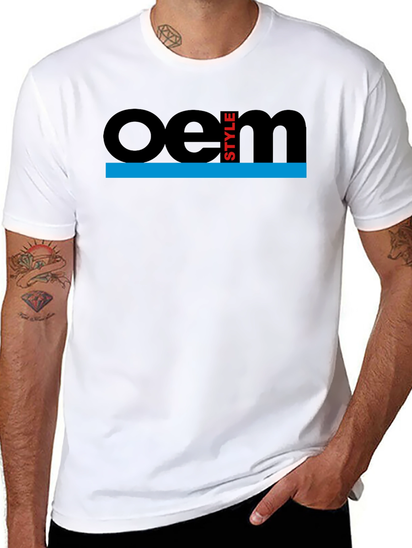 OEM Style Graphic T-Shirt - Black Casual Tee