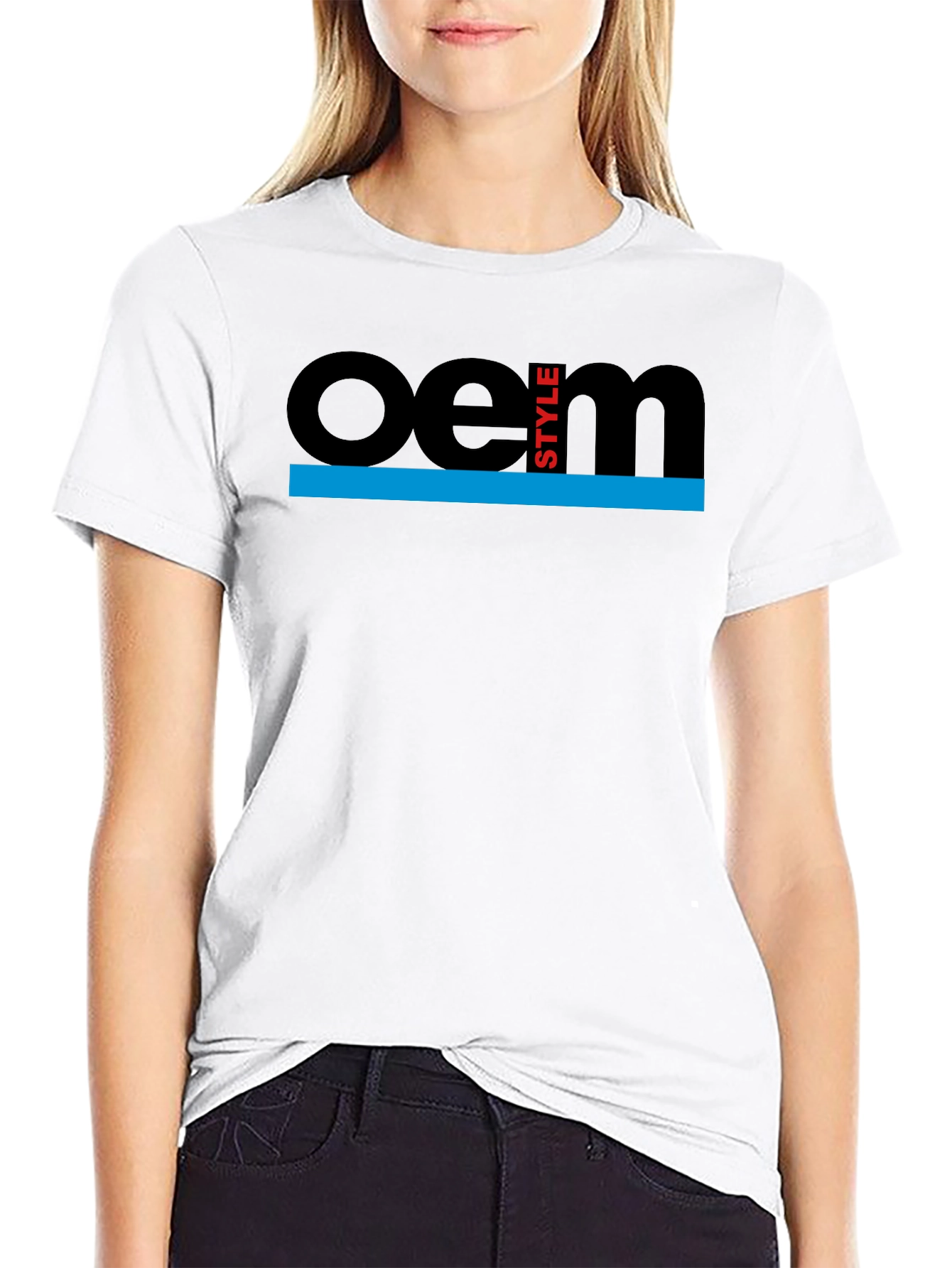 OEM Style Graphic T-Shirt - Black Casual Tee