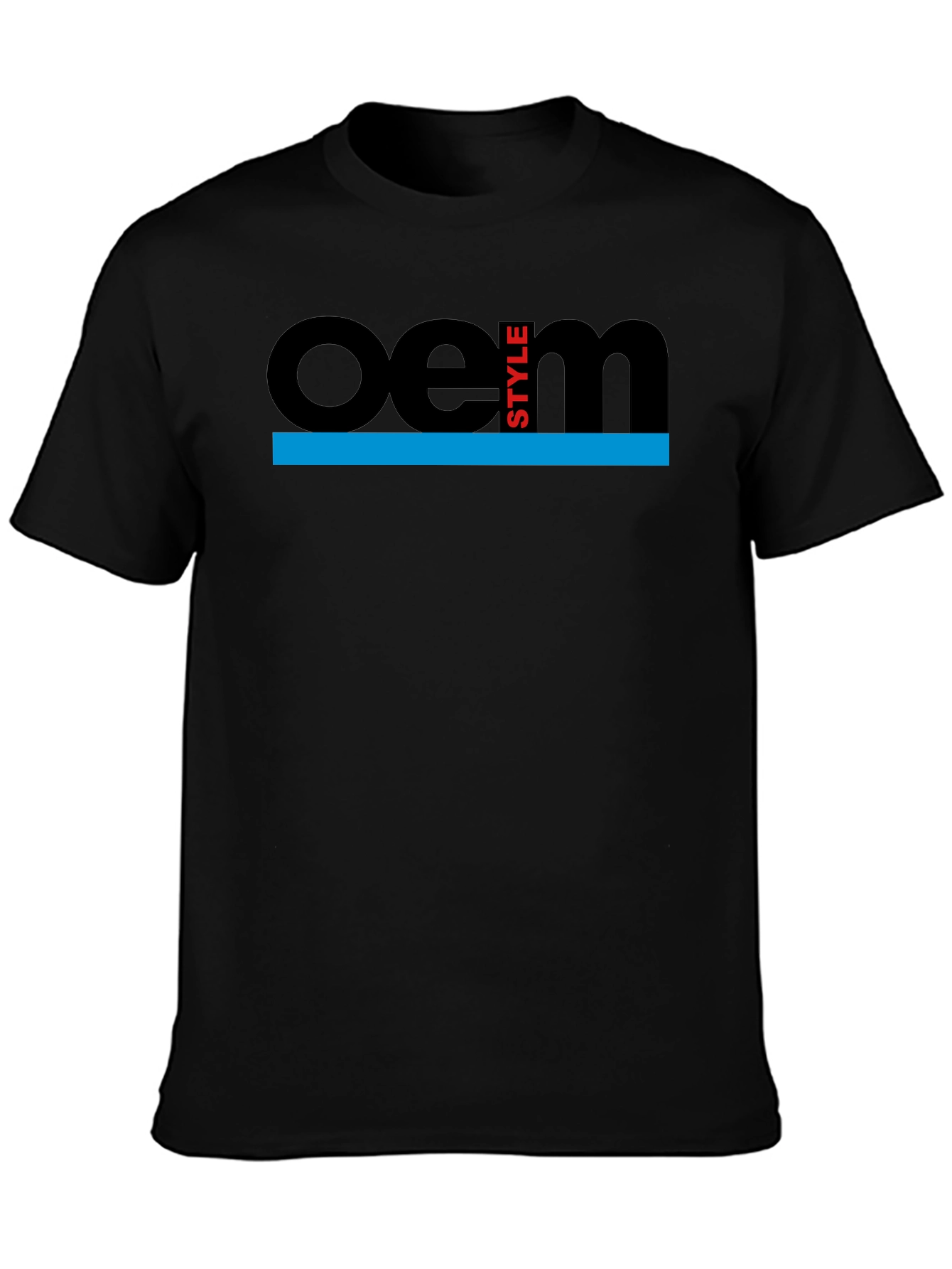 OEM Style Graphic T-Shirt - Black Casual Tee