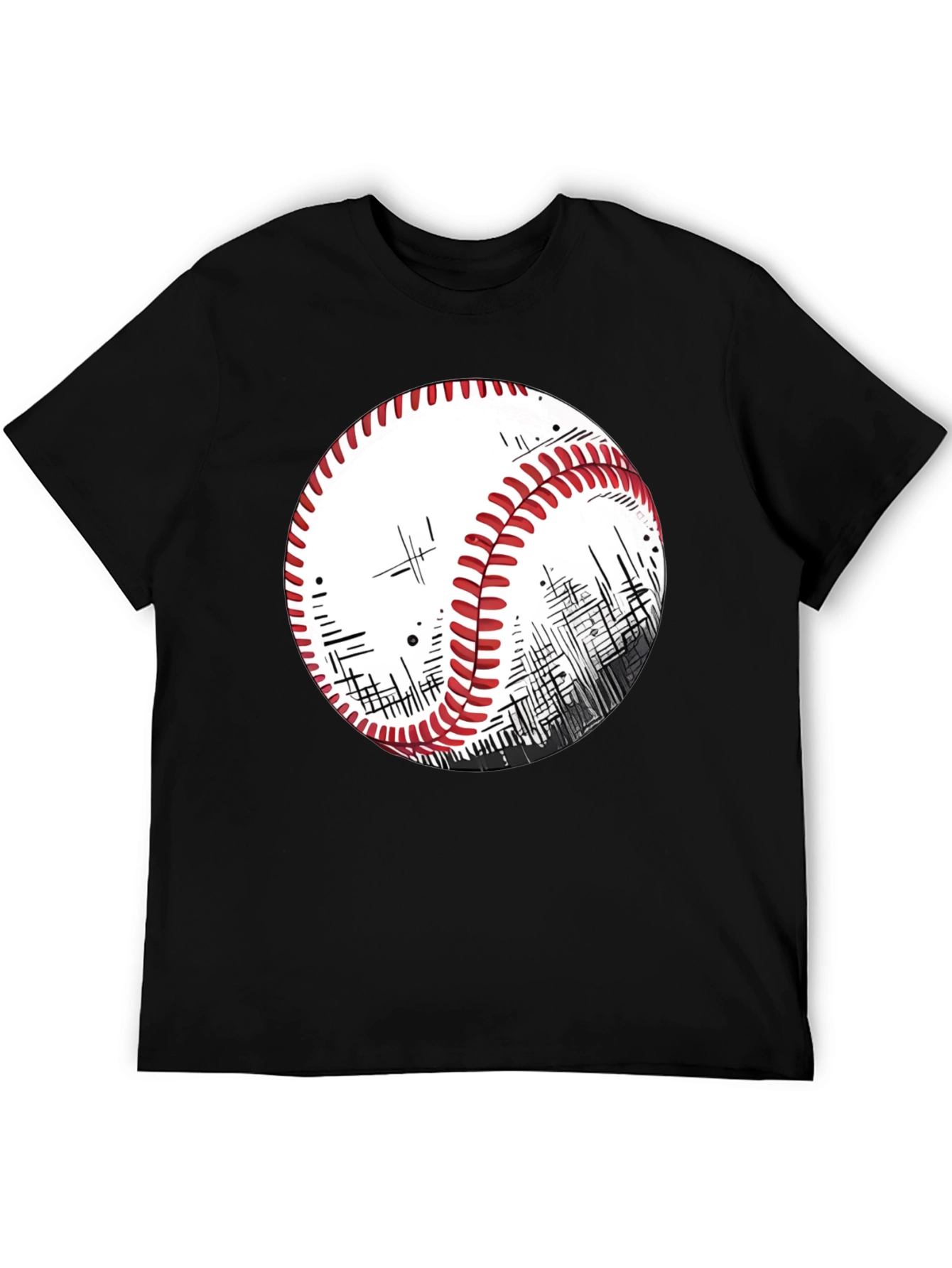 Baseball Graphic T-Shirt - Sporty Casual Style