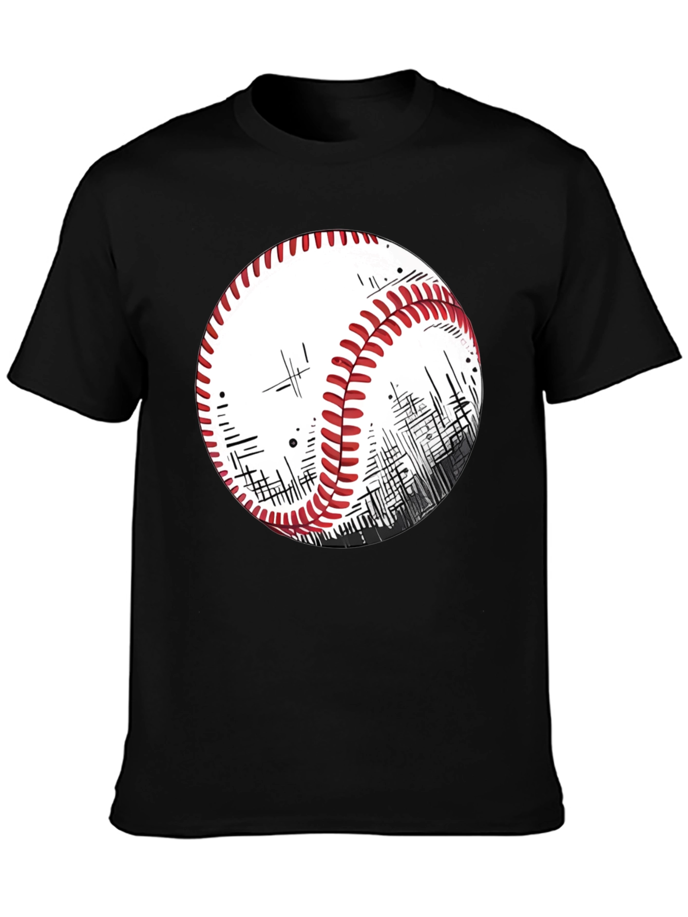 Baseball Graphic T-Shirt - Sporty Casual Style
