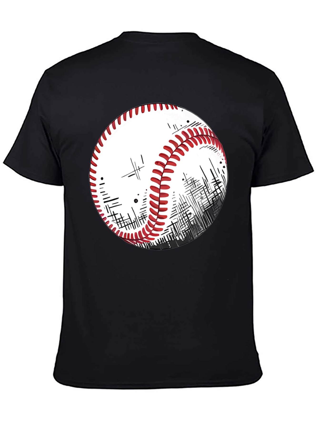 Baseball Graphic T-Shirt - Sporty Casual Style