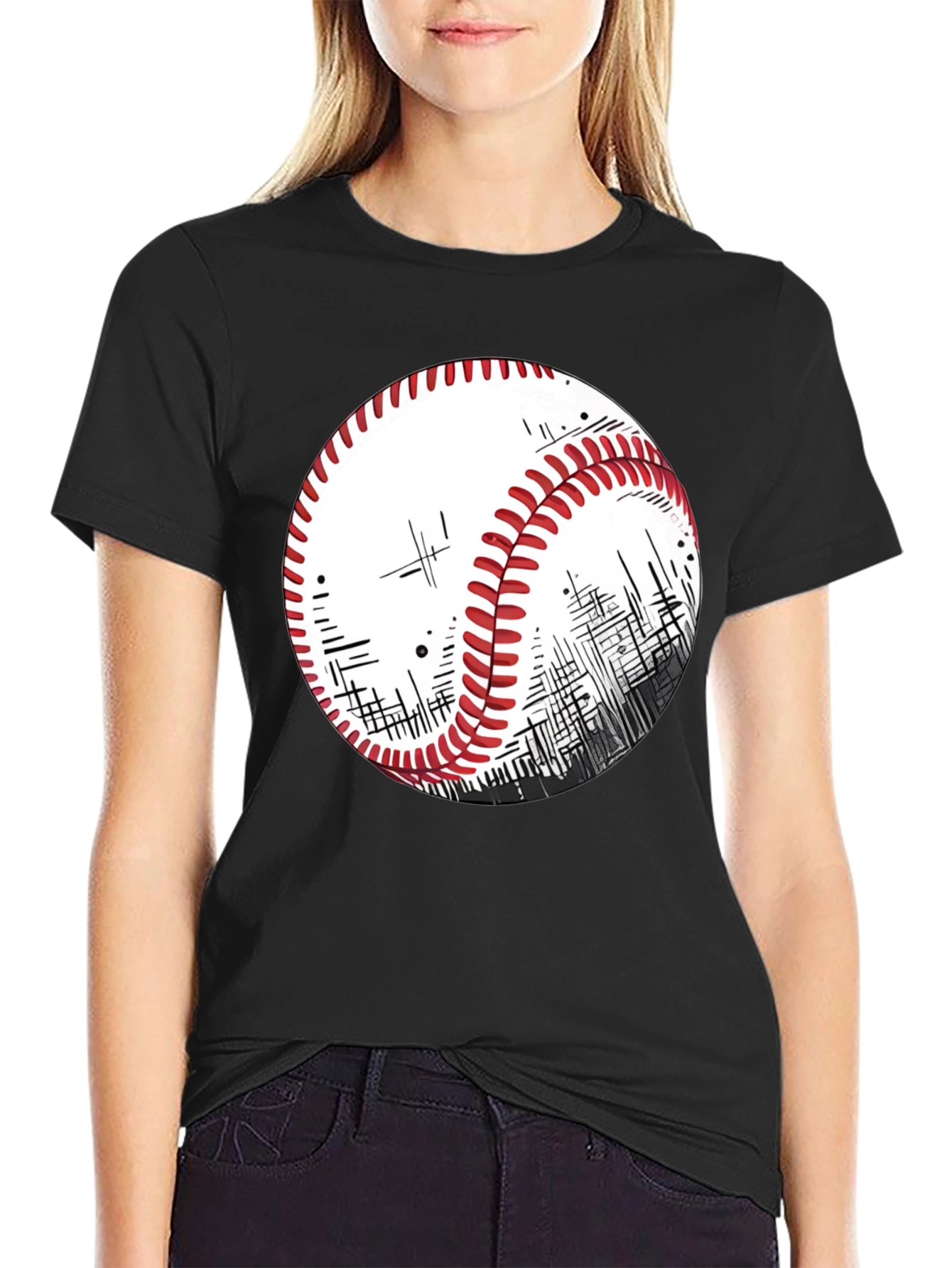Baseball Graphic T-Shirt - Sporty Casual Style