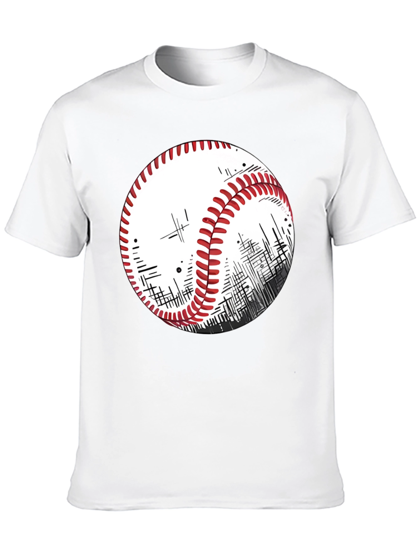 Baseball Graphic T-Shirt - Sporty Casual Style
