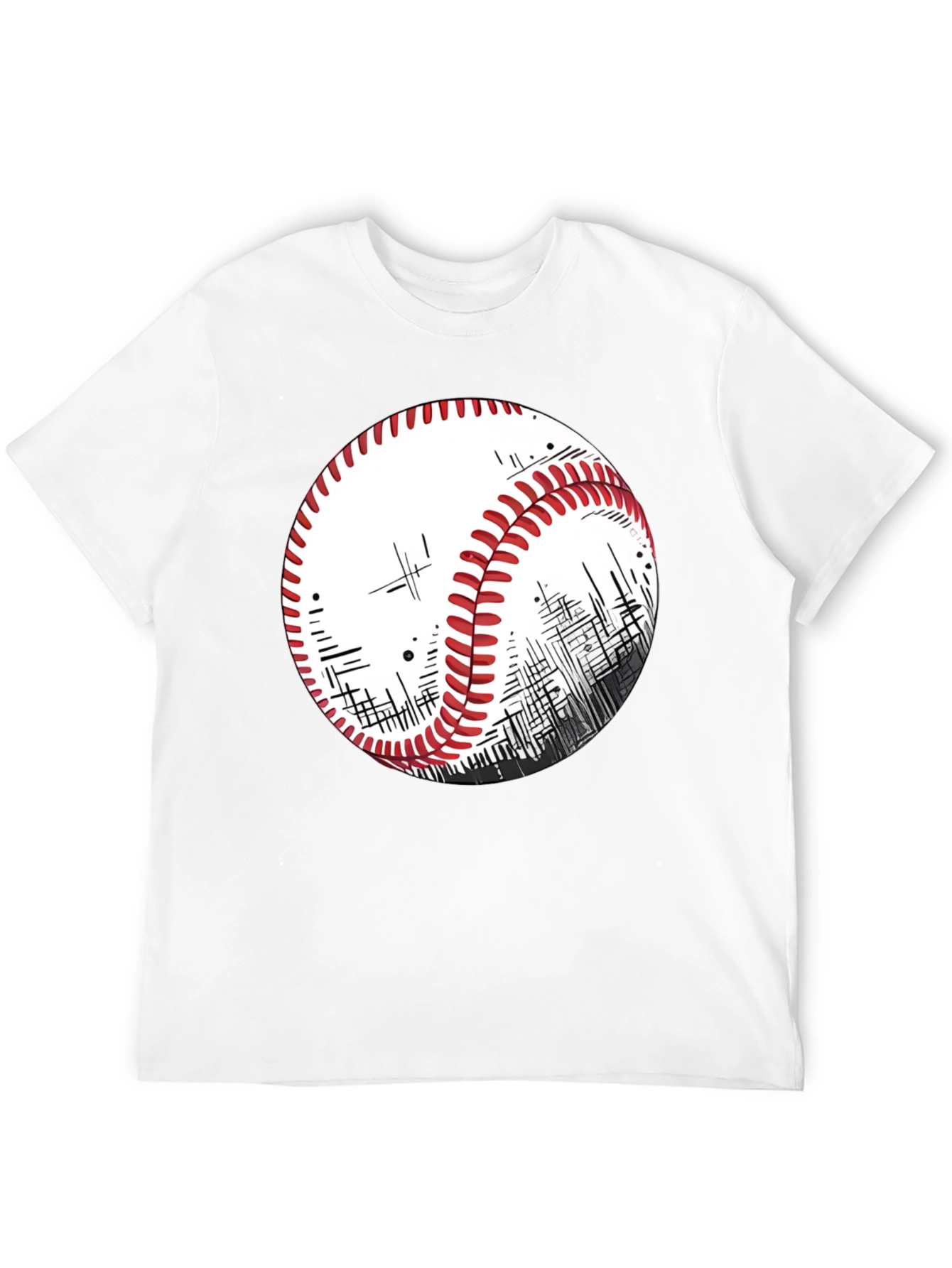 Baseball Graphic T-Shirt - Sporty Casual Style