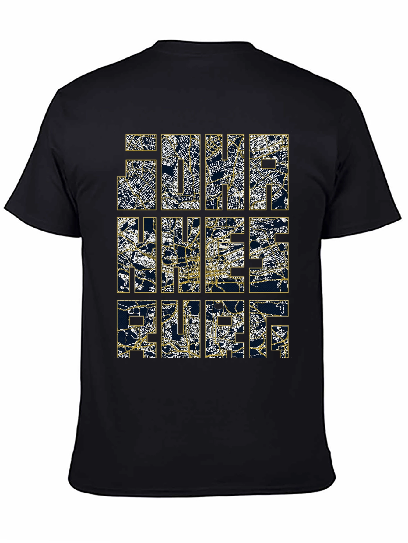 Map Design Graphic Tee - The Nice France