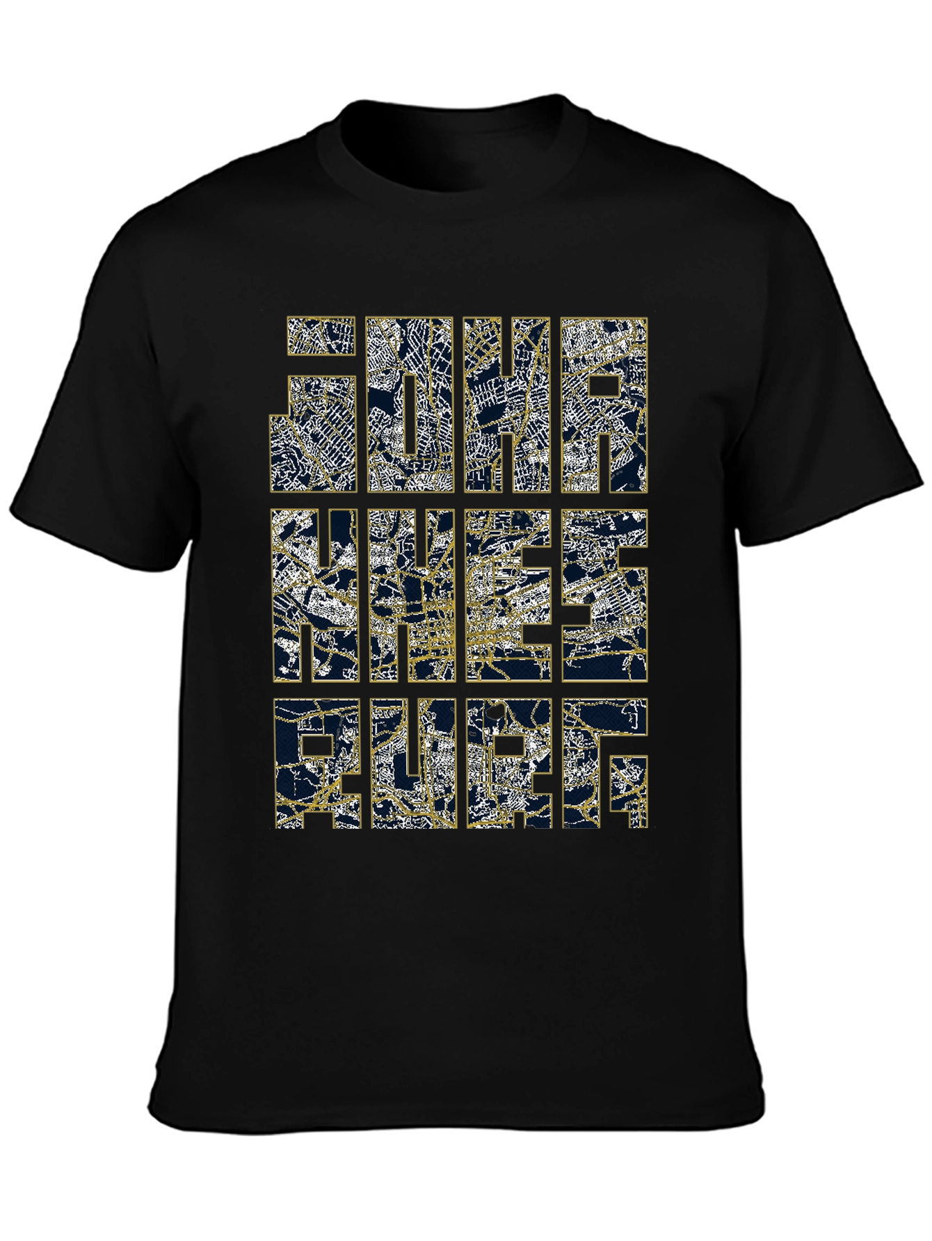 Map Design Graphic Tee - The Nice France