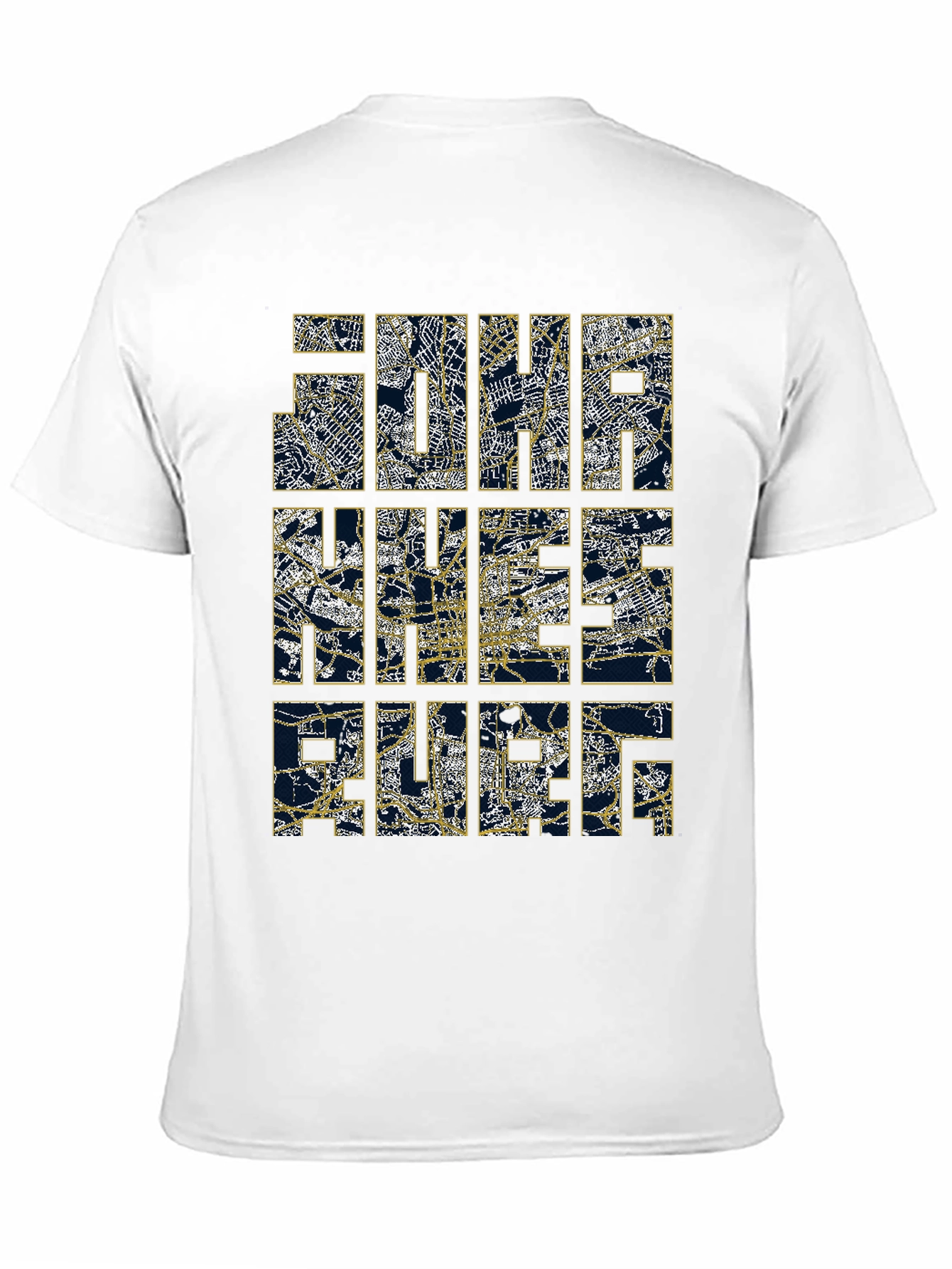 Map Design Graphic Tee - The Nice France