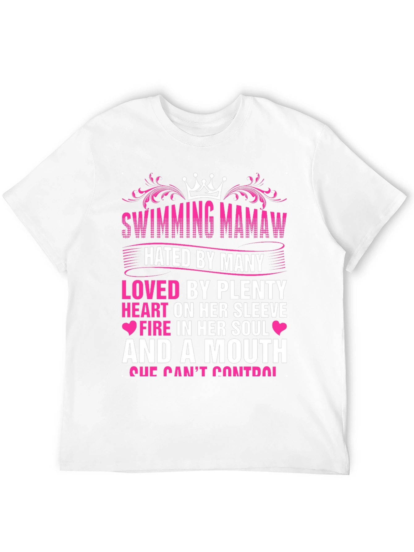 Swimming Mamaw Novelty Graphic T-Shirt