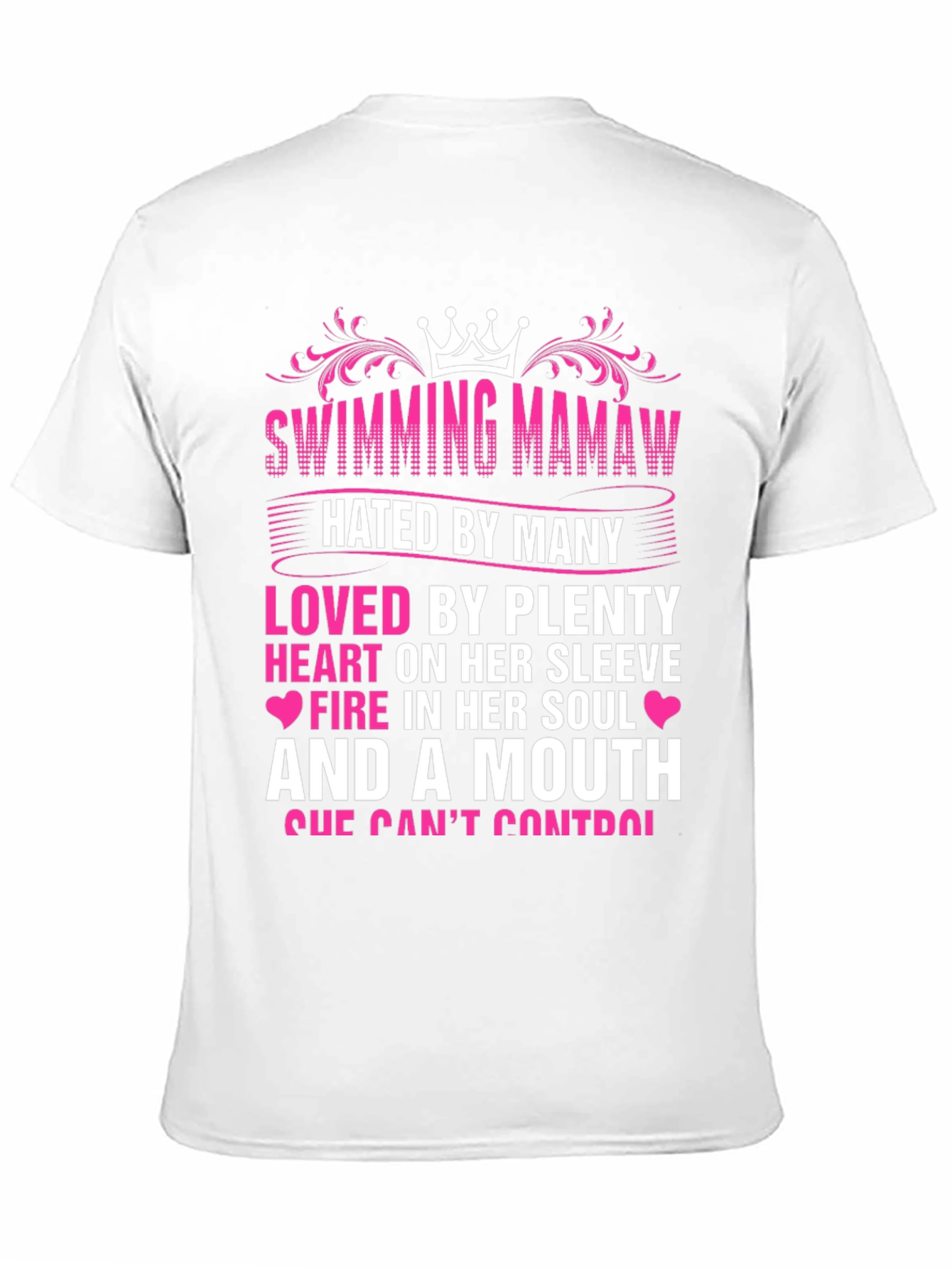 Swimming Mamaw Novelty Graphic T-Shirt
