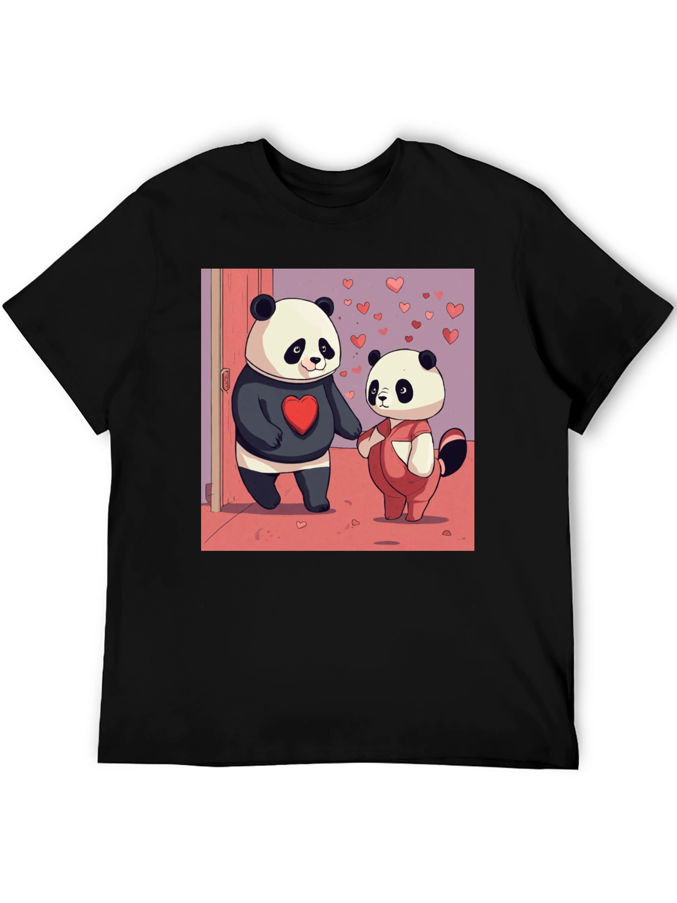 Panda Love Graphic Tee - Valentines Edition