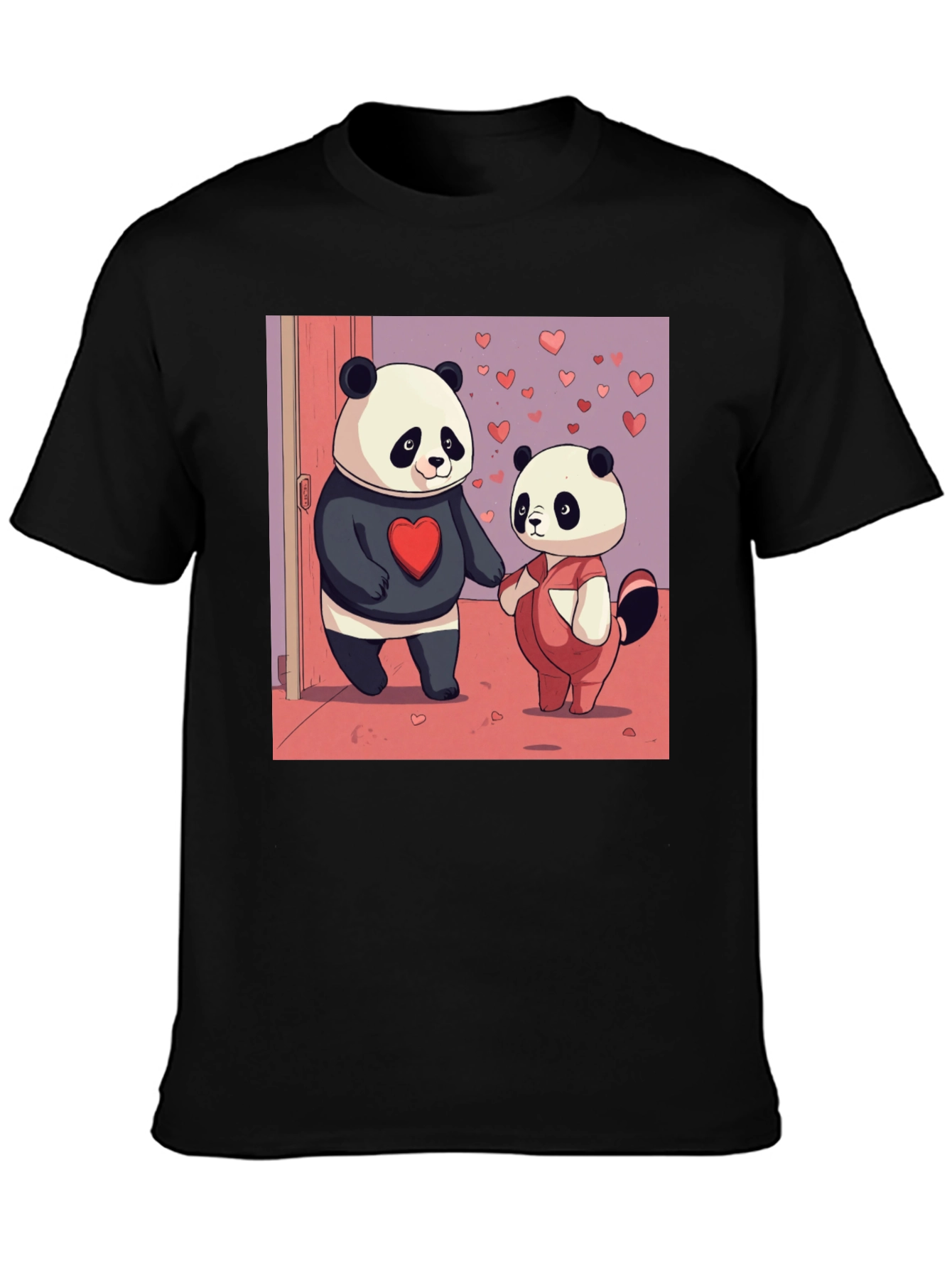 Panda Love Graphic Tee - Valentines Edition