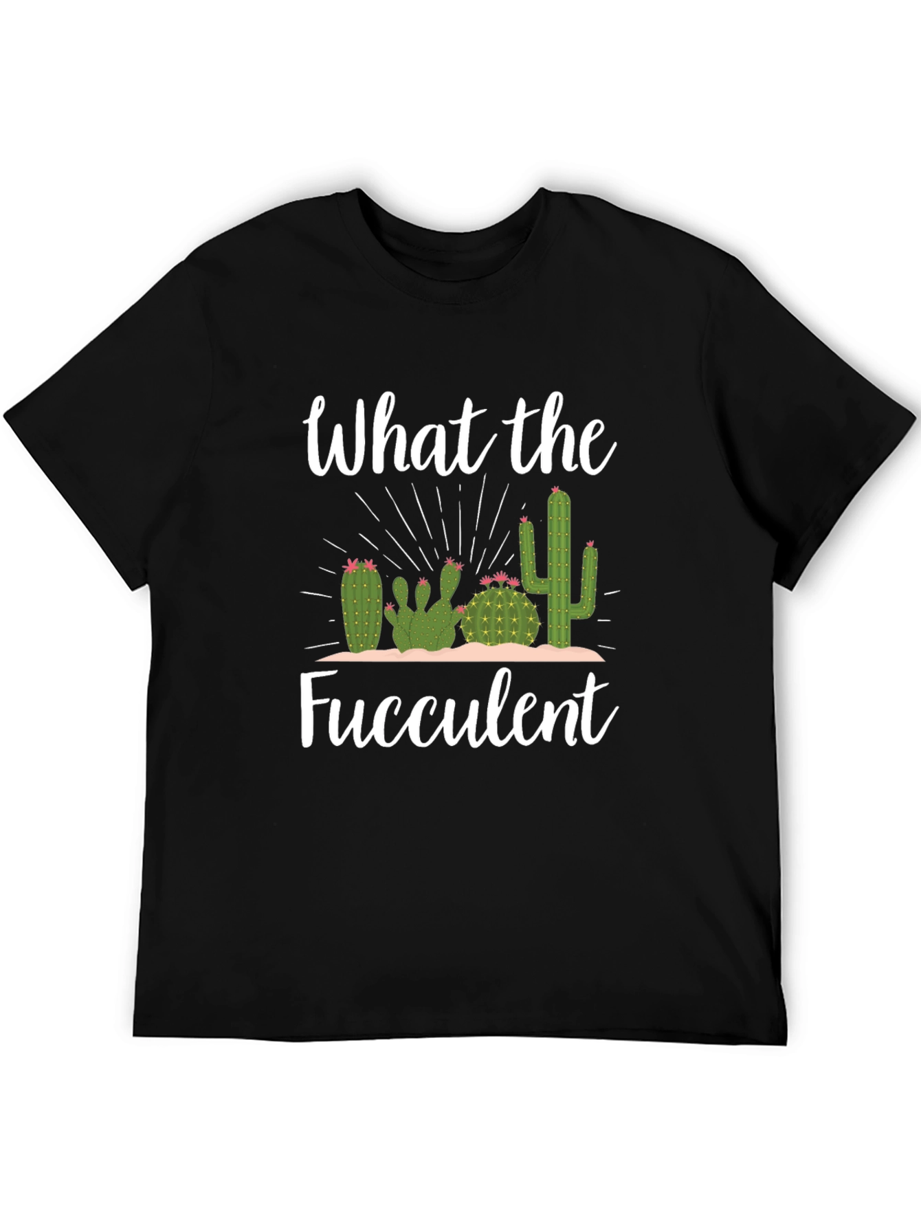 What the Fucculent Black Graphic Tee